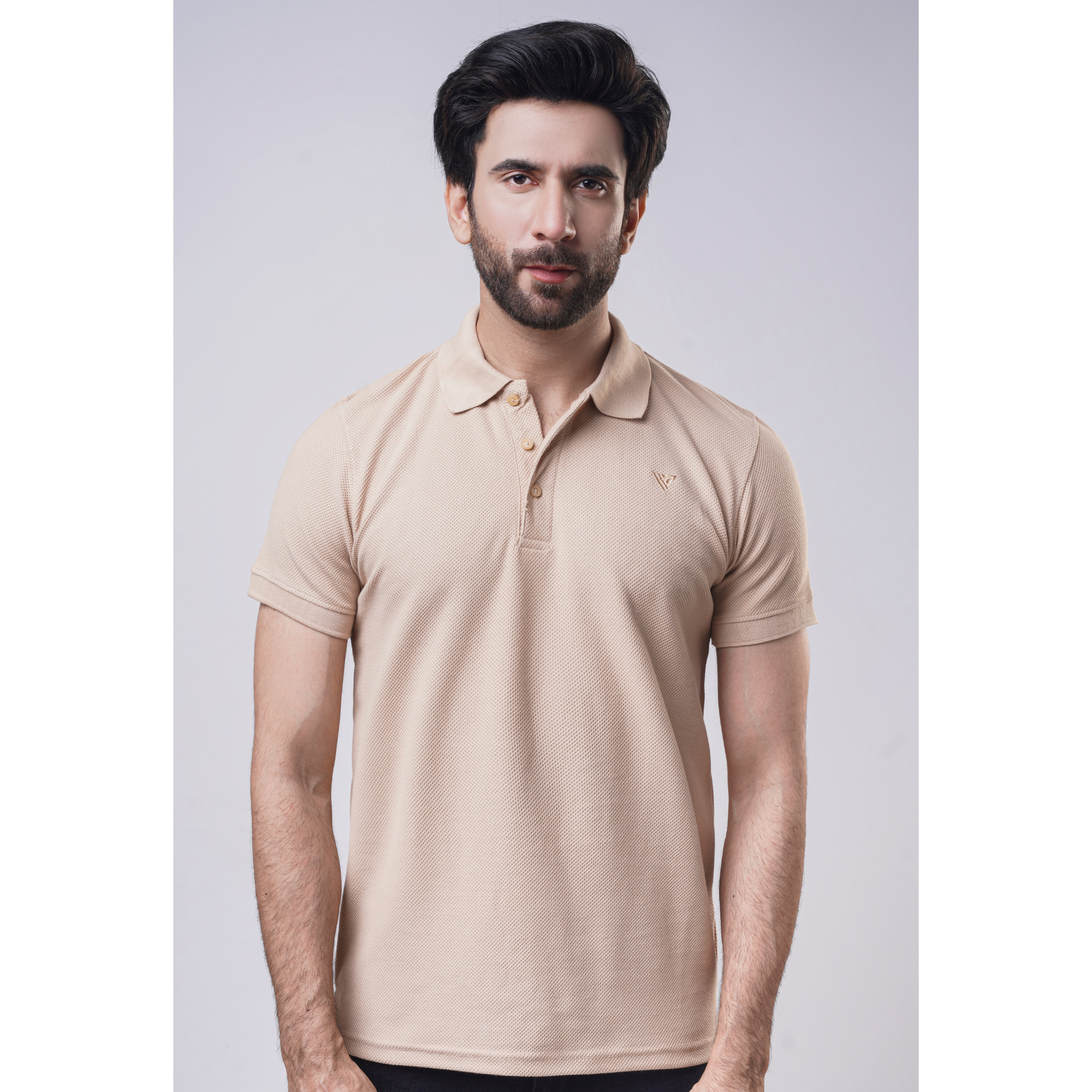 Men's Popcorn Half Sleeve Polo
