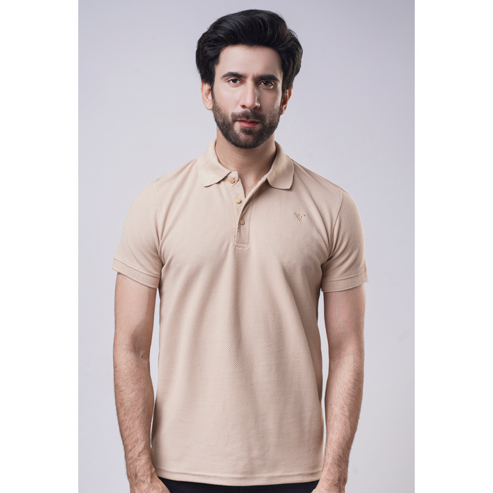 Men's Popcorn Half Sleeve Polo