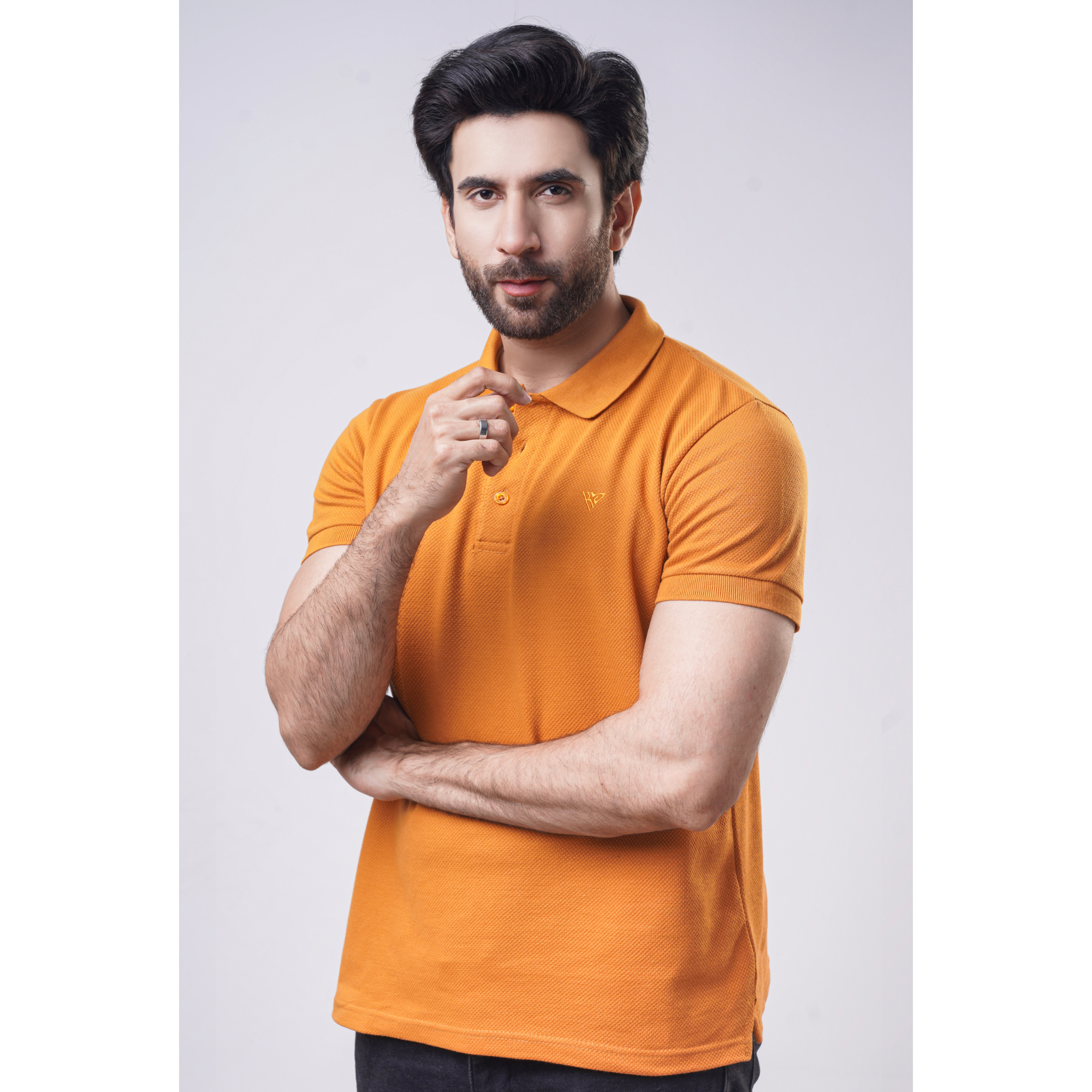 Men's Popcorn Half Sleeve Polo