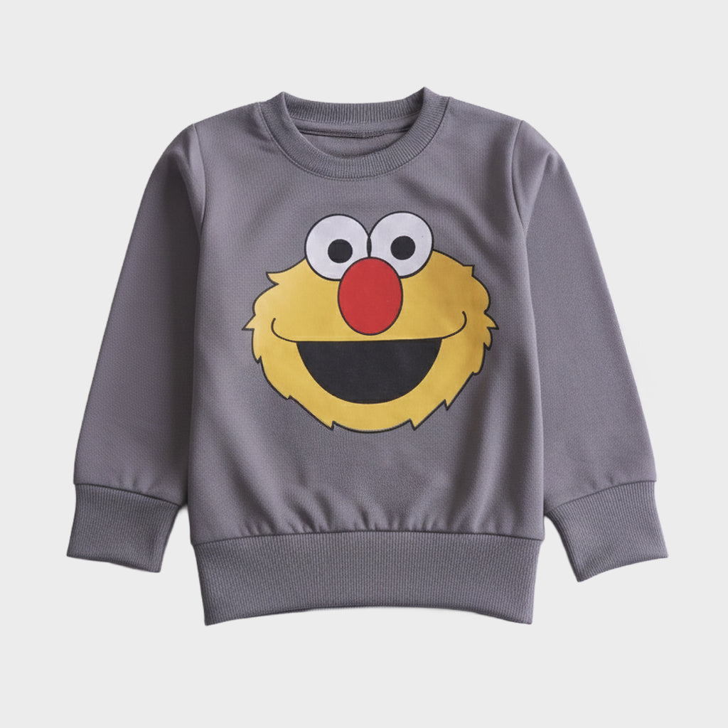 Boys Printed Full Sleeve Sweat T-Shirt (Smiling face)