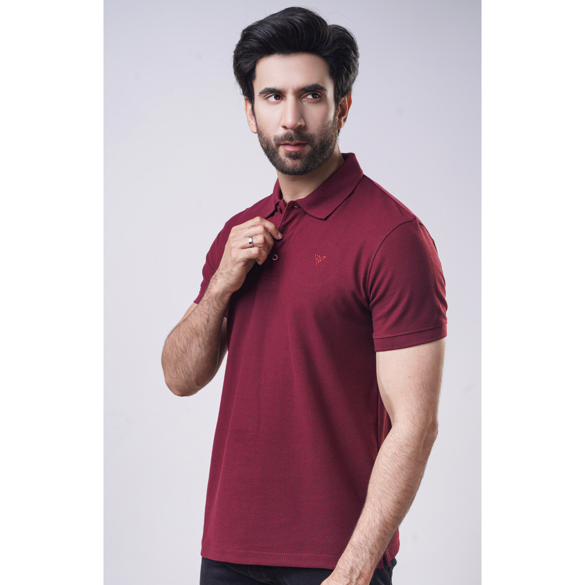Men's Popcorn Half Sleeve Polo
