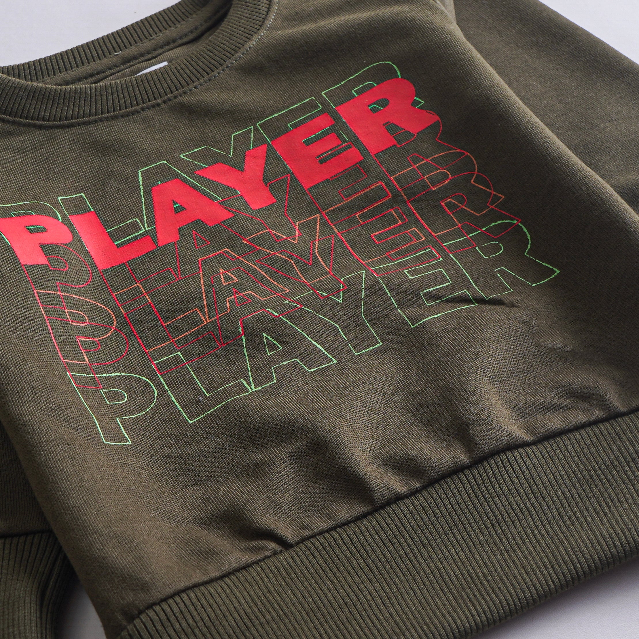 Boys Printed Full Sleeve Sweat T-Shirt (Player)