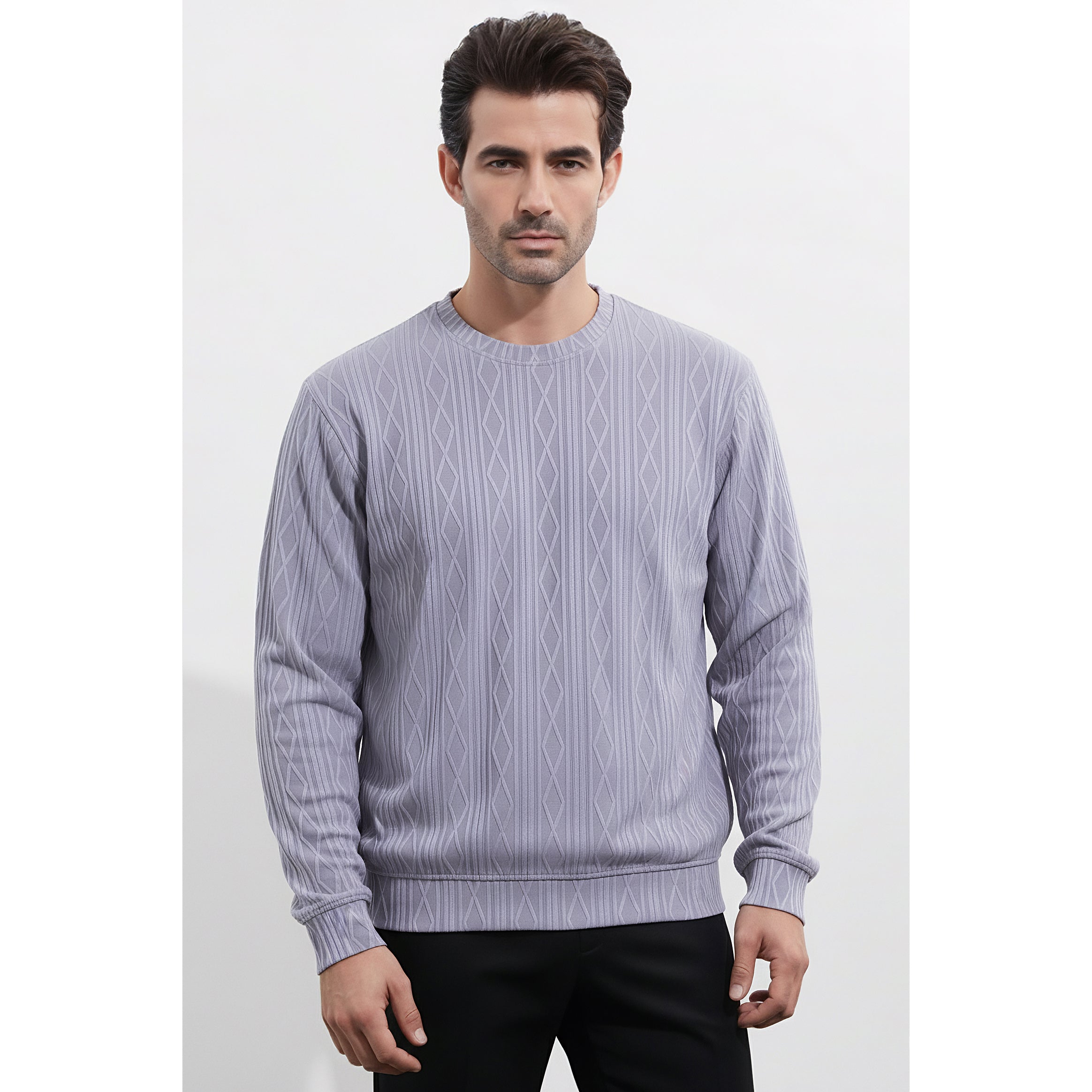 Mens Jacquard Sweatshirt