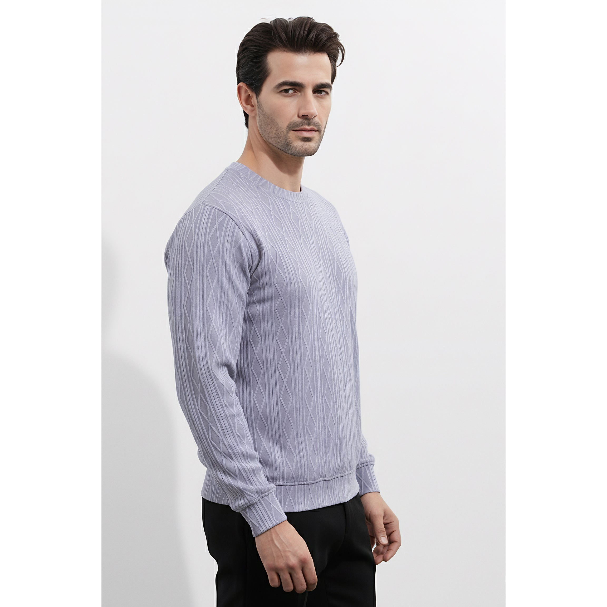 Mens Jacquard Sweatshirt