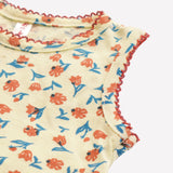 Girls Printed Frock Color Lemon Code-A