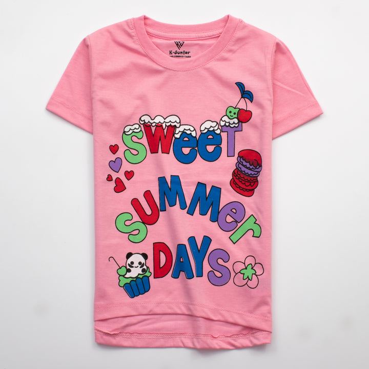 Girls H/S T Shirt Code - ( Sweet Summer )