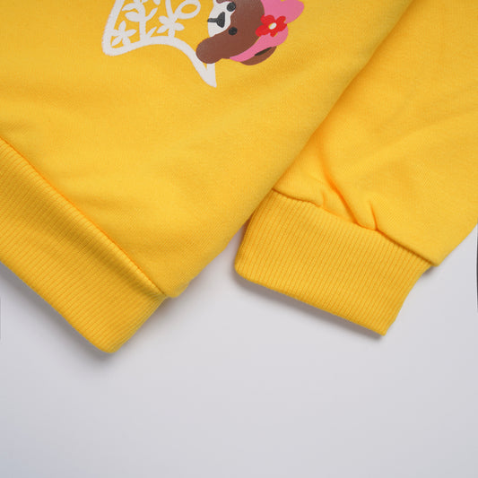 Girls Printed Full Sleeve Sweat T-Shirt (7214)