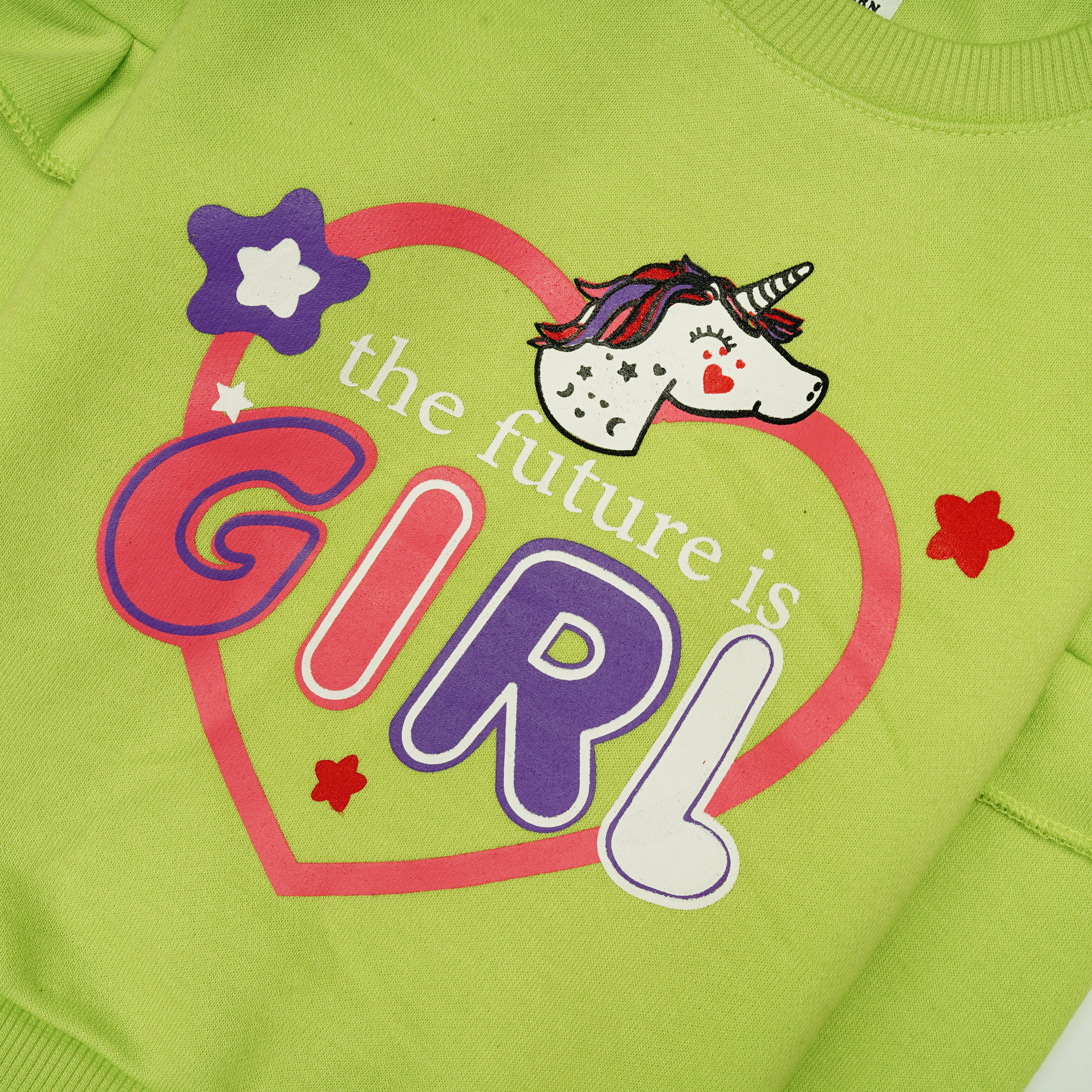 Girls Printed Full Sleeve Sweat T-Shirt (7224)