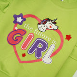 Girls Printed Full Sleeve Sweat T-Shirt (7224)