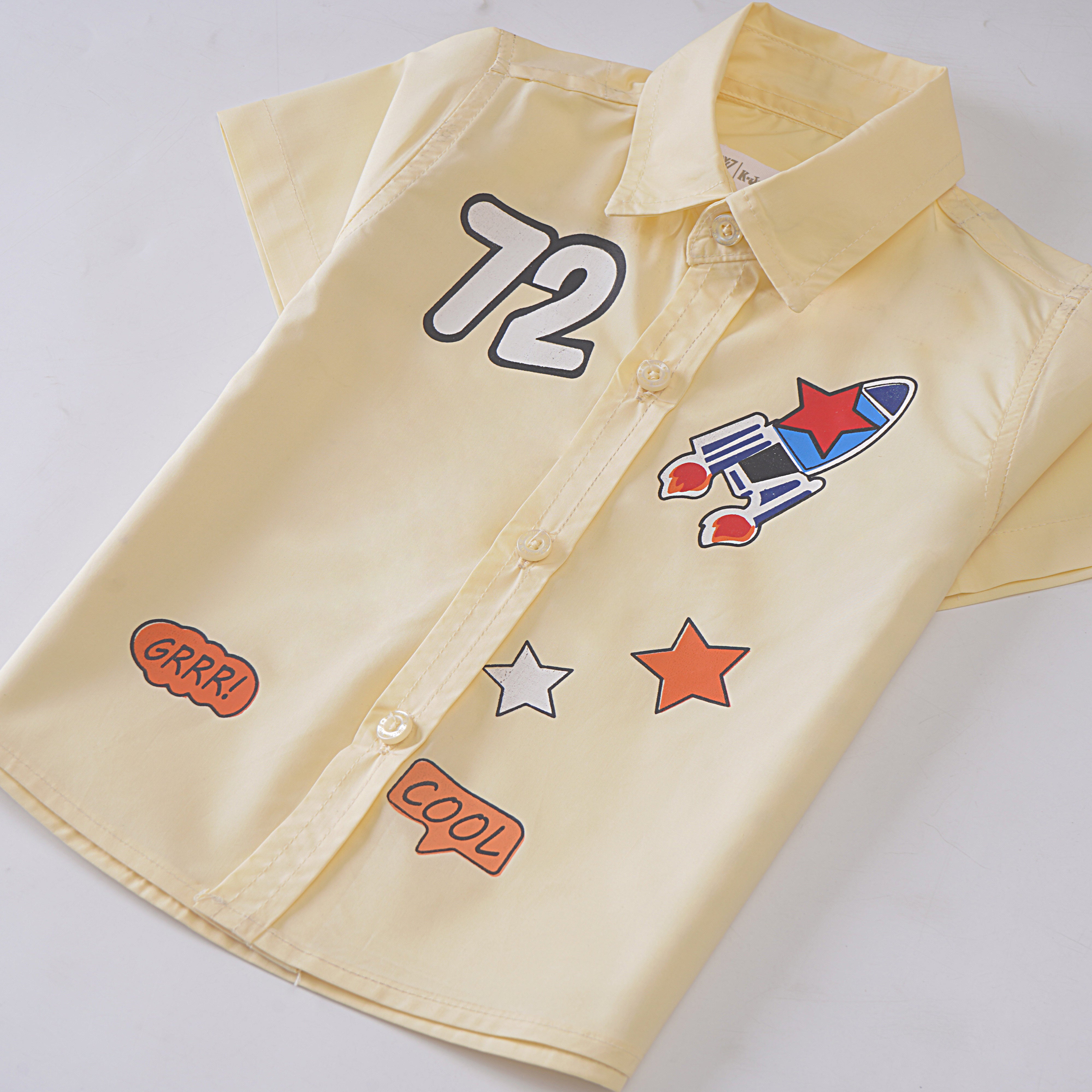 Boys Printed Half Sleeves Shirt