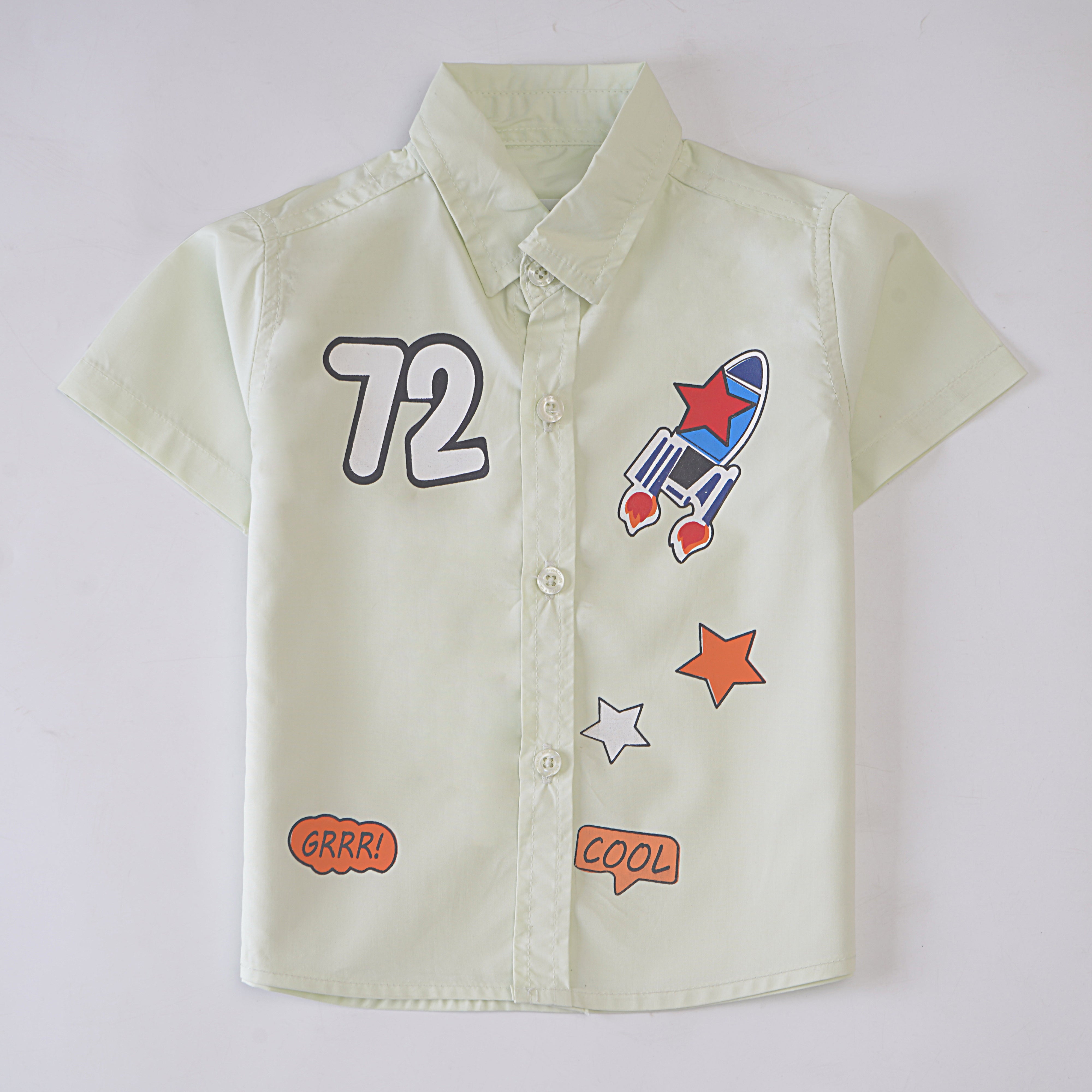 Boys Printed Half Sleeves Shirt