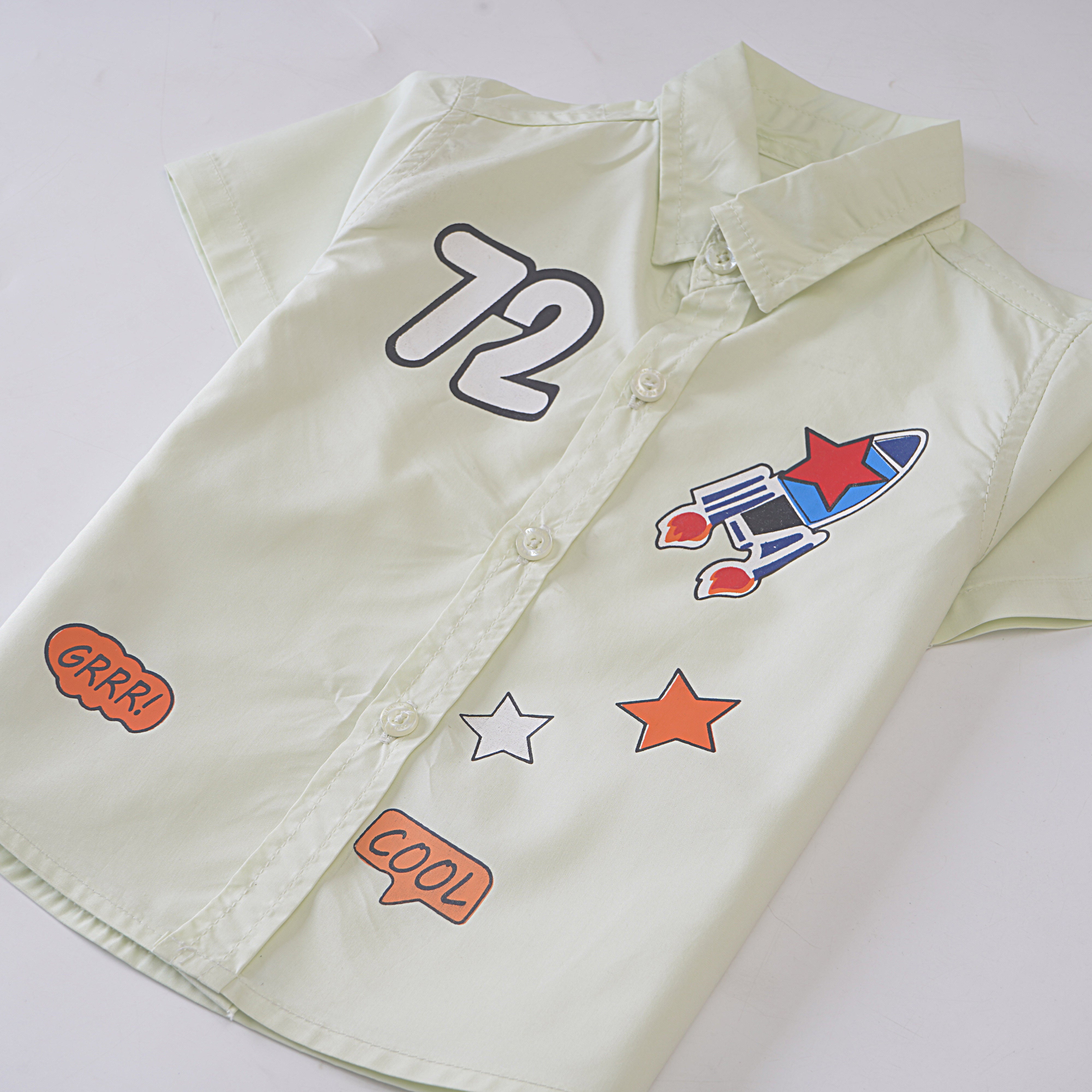 Boys Printed Half Sleeves Shirt