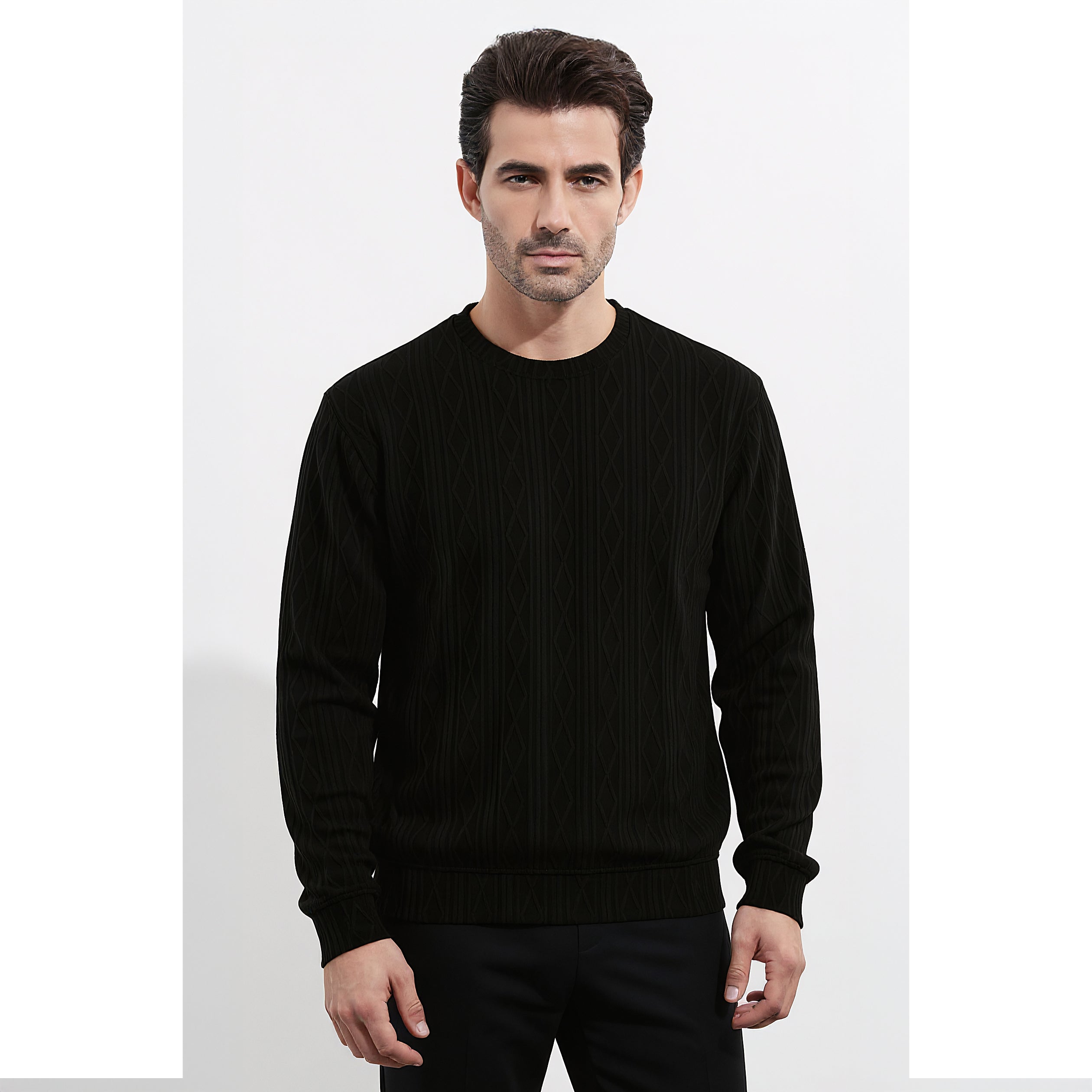 Mens Jacquard Sweatshirt