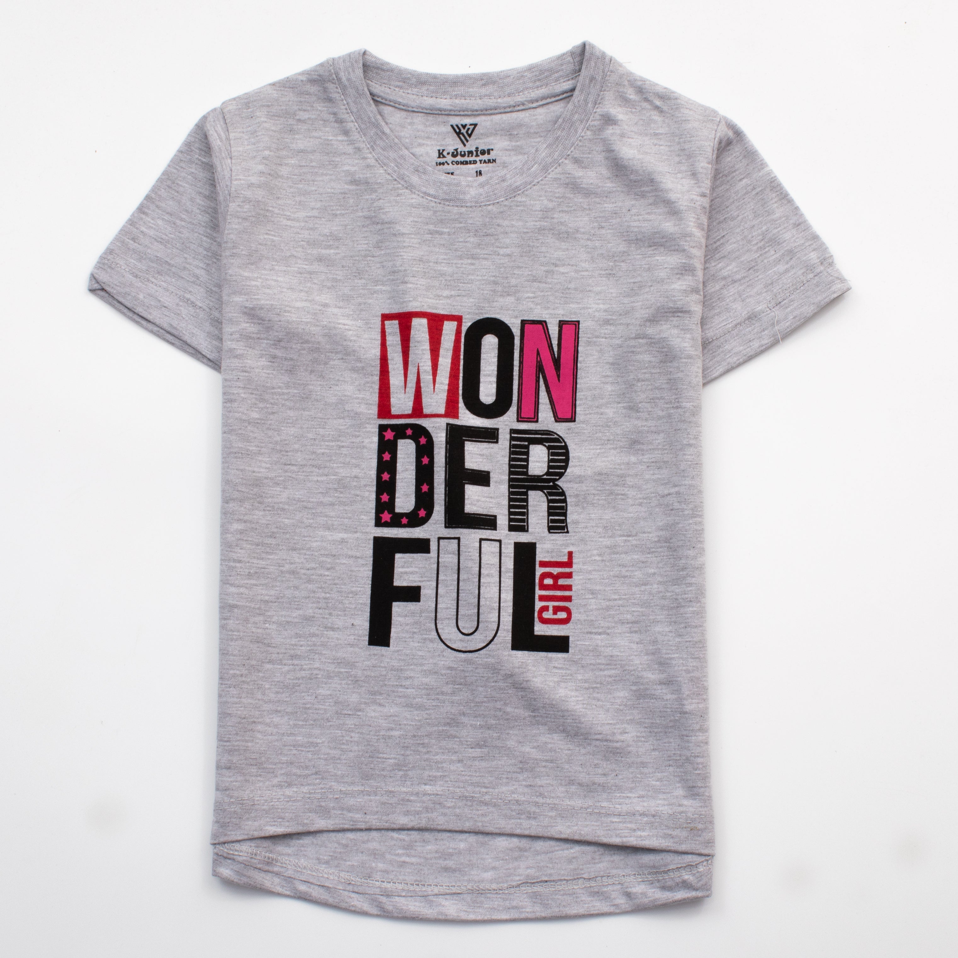 Girls H/S T Shirt Code - ( Wonderful )