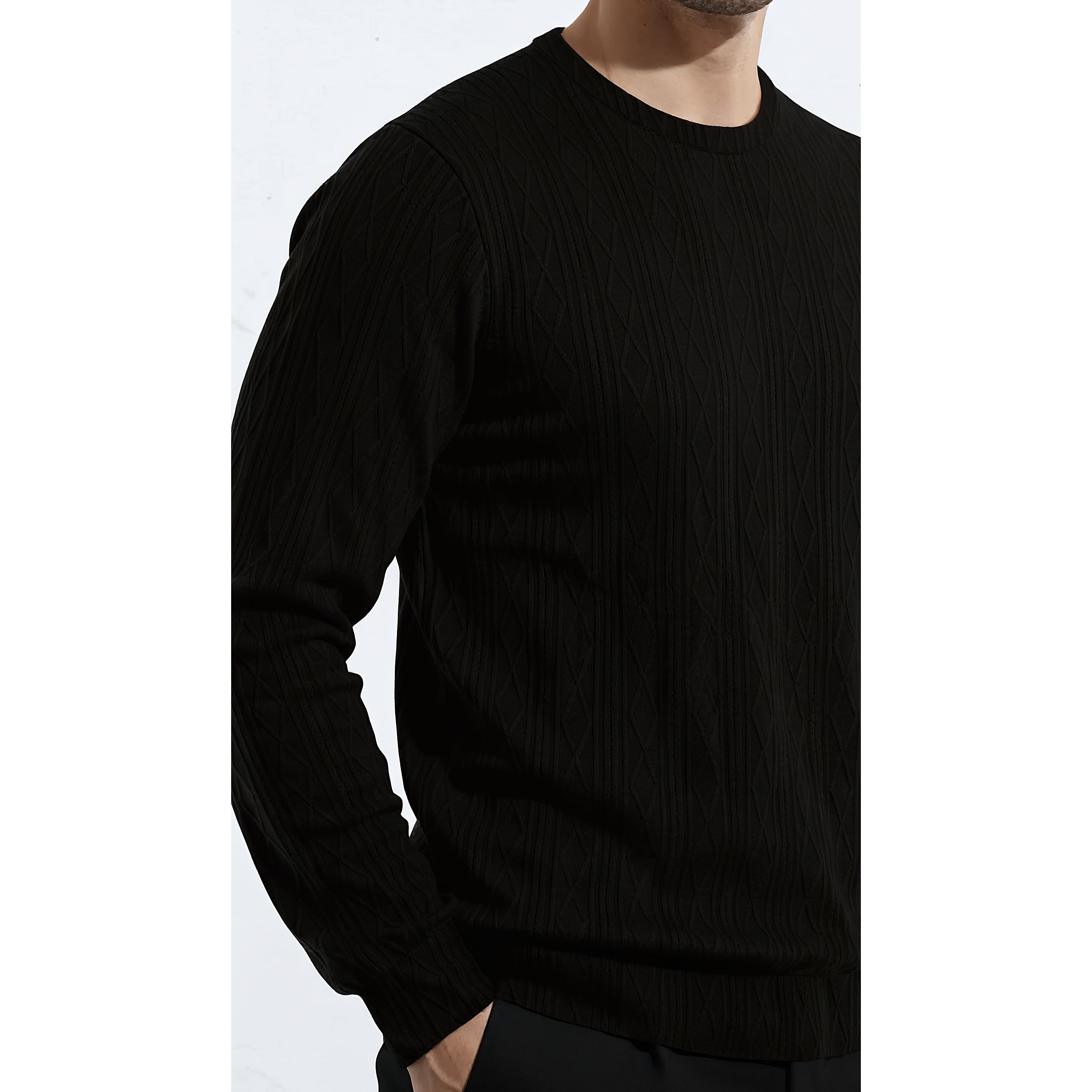 Mens Jacquard Sweatshirt
