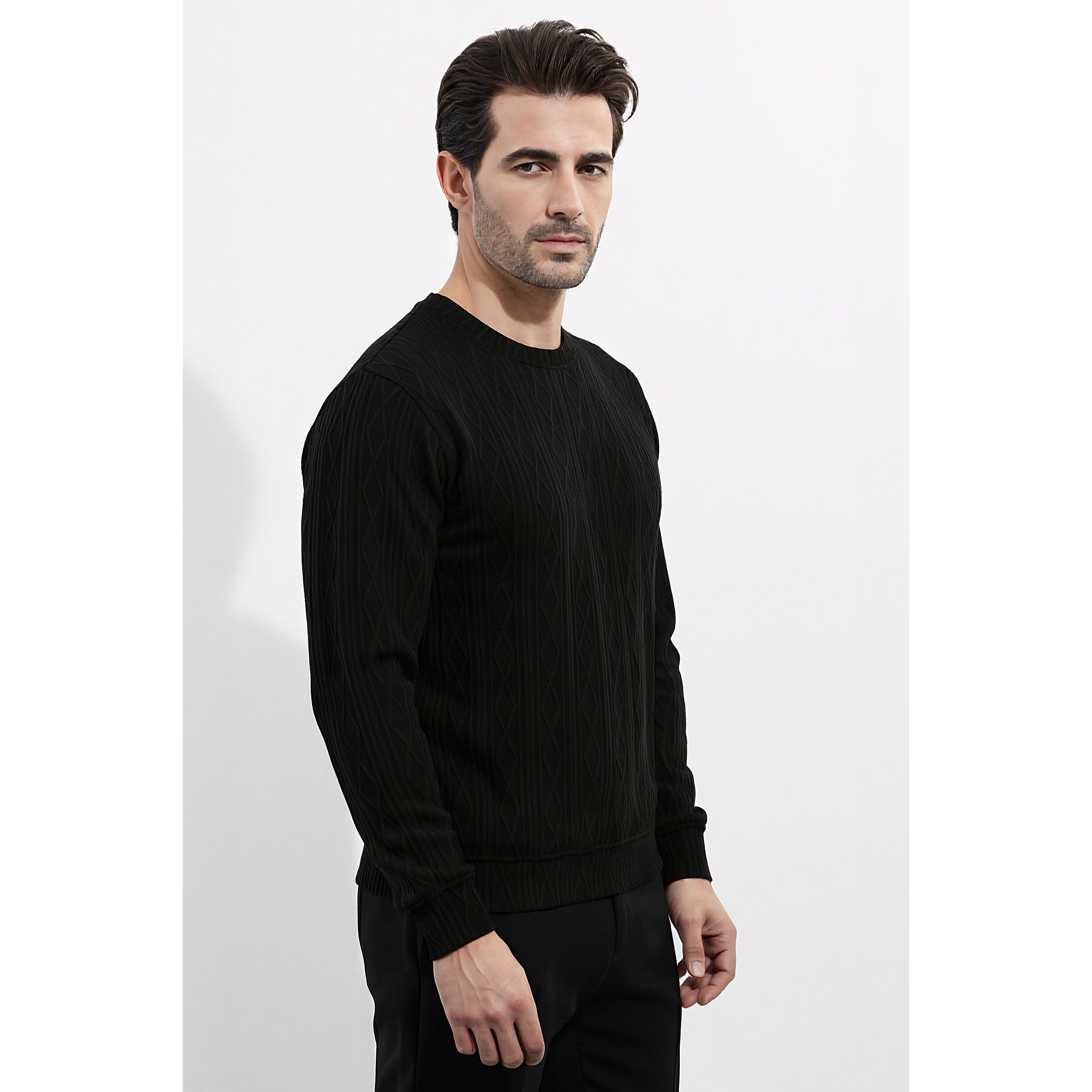 Mens Jacquard Sweatshirt