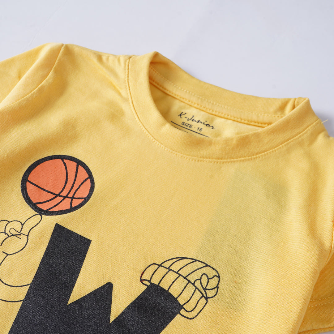 Infant Boys Half Sleeves-Printed T-Shirt (W)