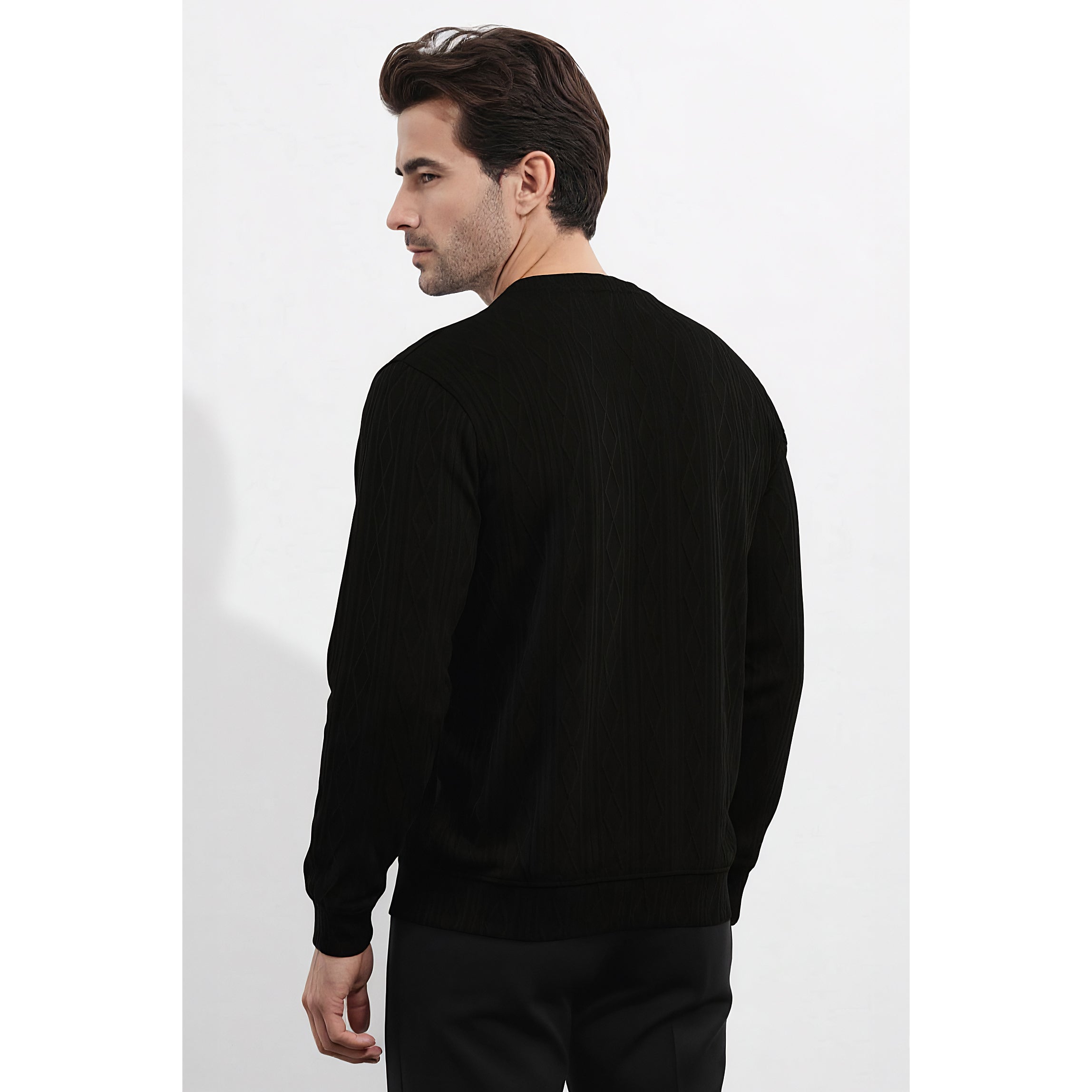 Mens Jacquard Sweatshirt