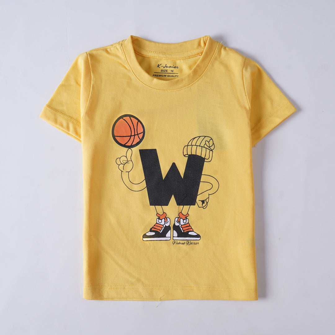 Infant Boys Half Sleeves-Printed T-Shirt (W)
