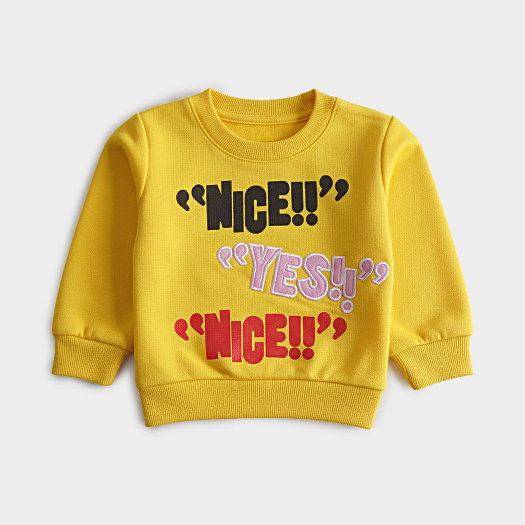 Girls Printed Full Sleeve Sweat T-Shirt (7222)