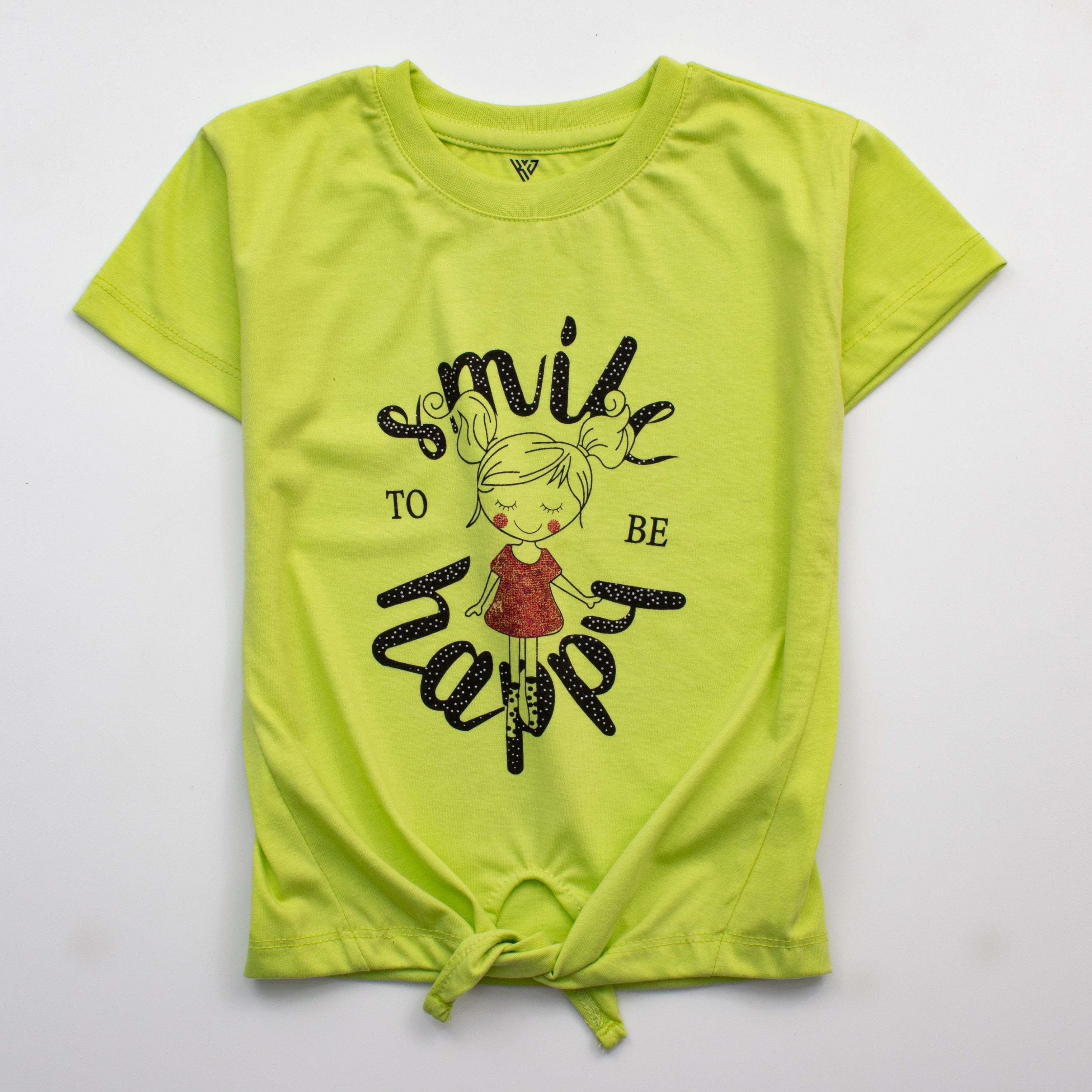 Girls H/S T Shirt Code - ( Smile )
