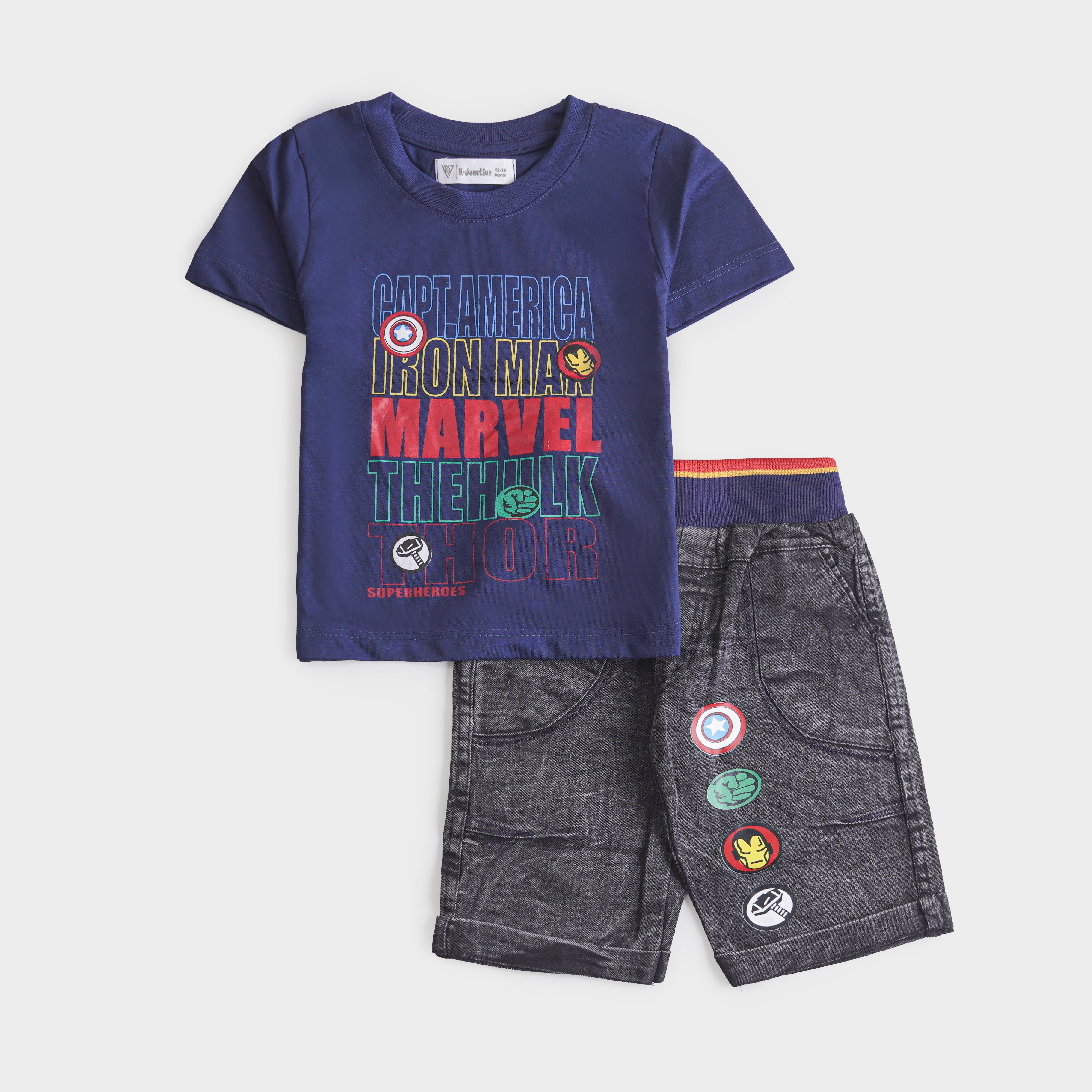 Boys Half Sleeves 2 Piece Suit