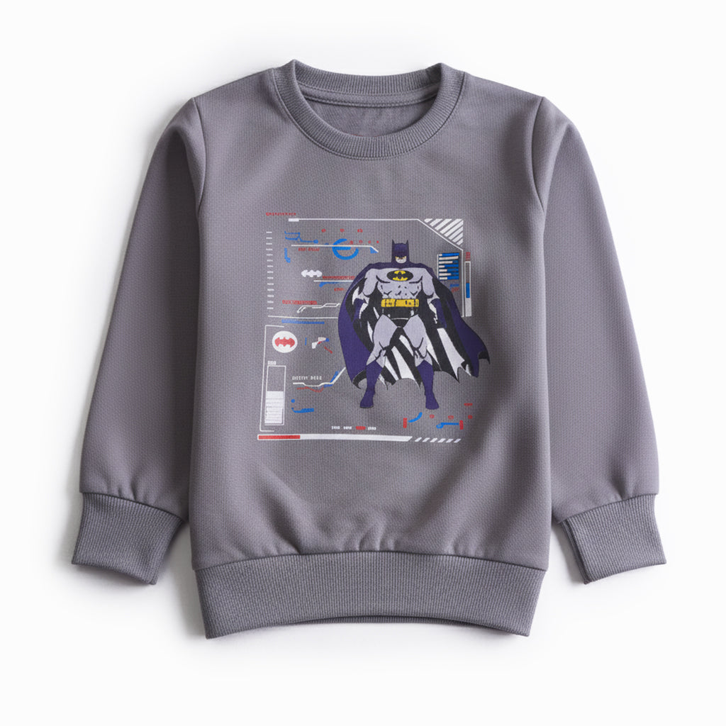 Boys Printed Full Sleeve Sweat T-Shirt (BATMAN)