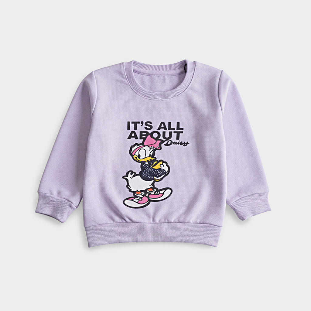 Girls Printed Full Sleeve Sweat T-Shirt (7216)