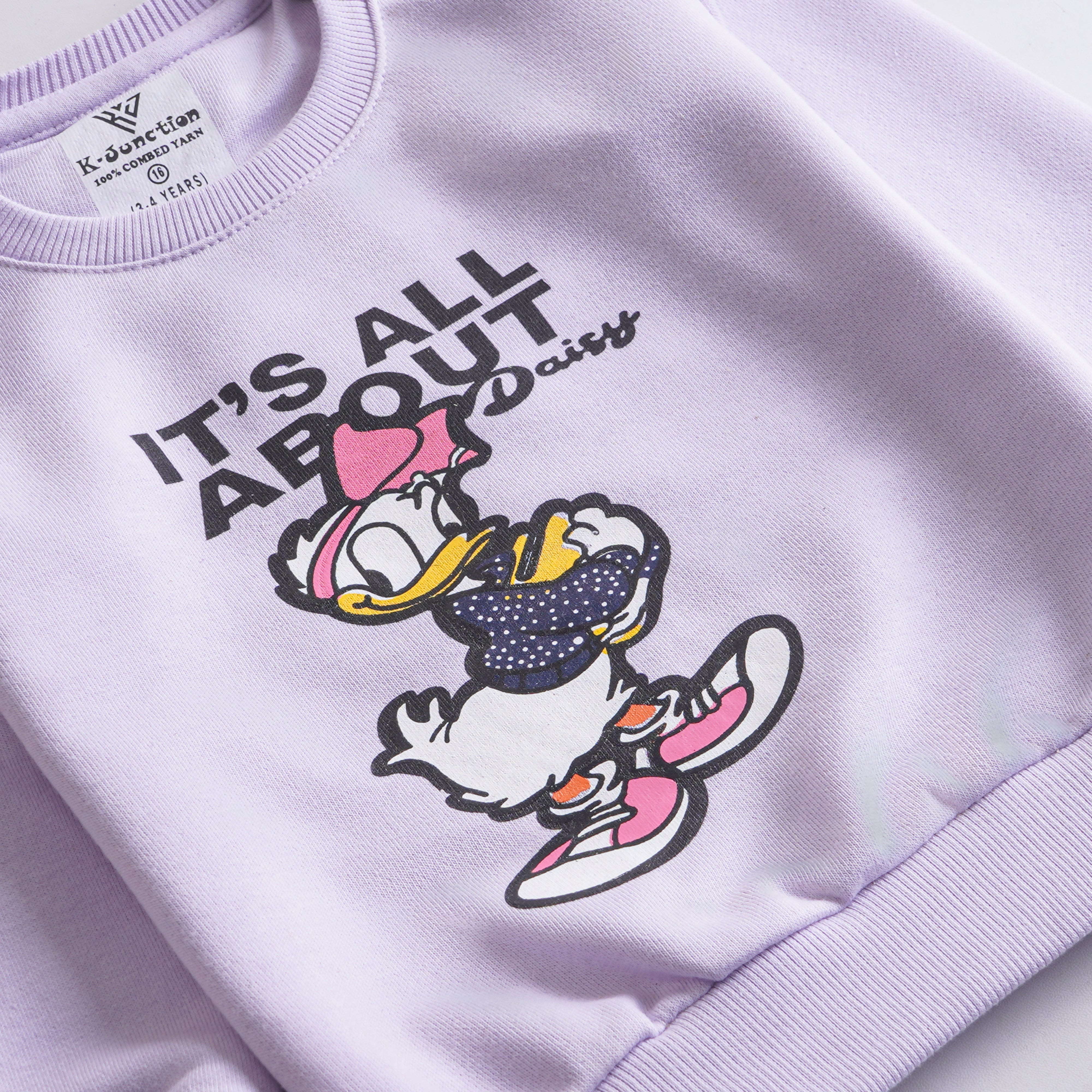 Girls Printed Full Sleeve Sweat T-Shirt (7216)