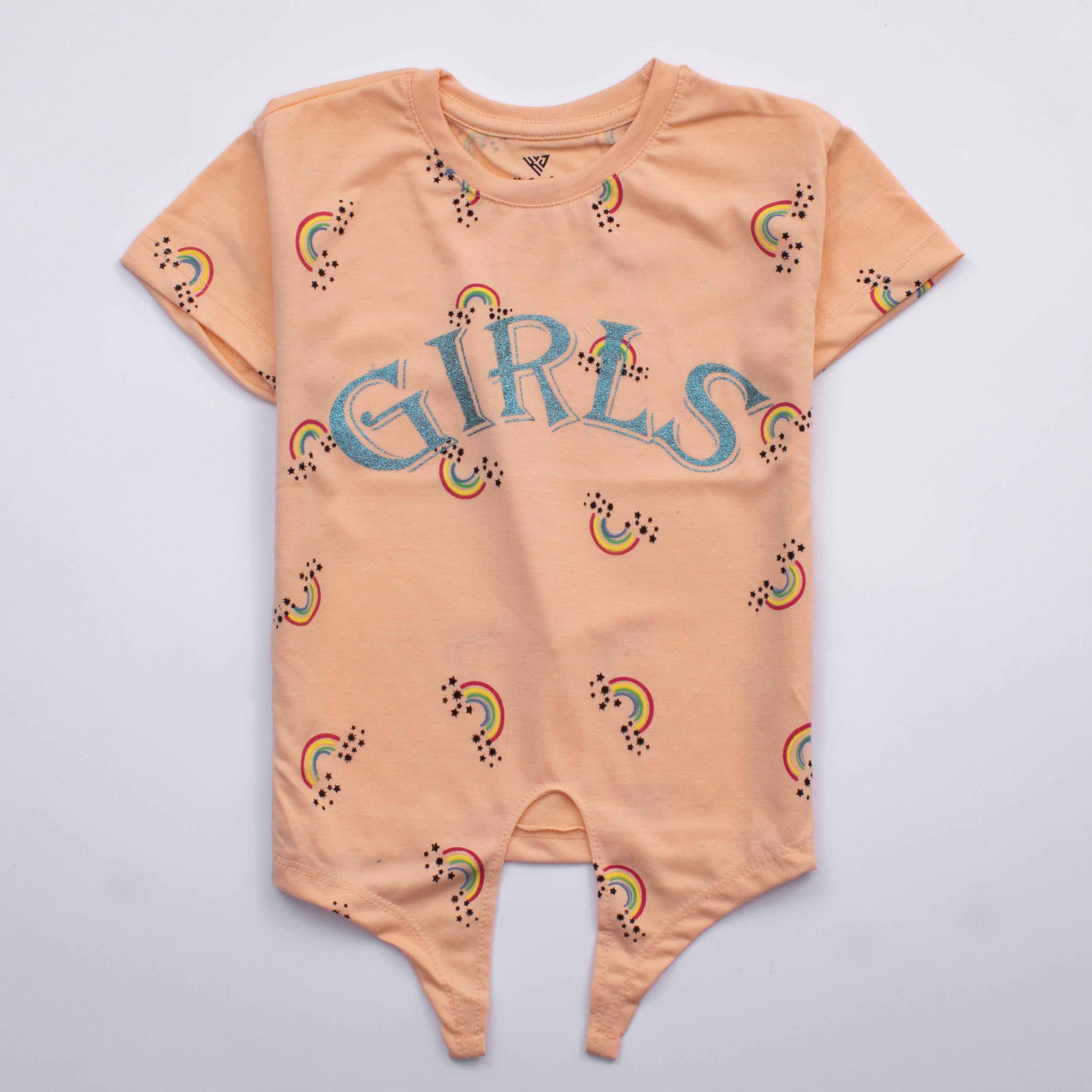 Infant Girls H/S T Shirt Code - ( Girls Rainbow)