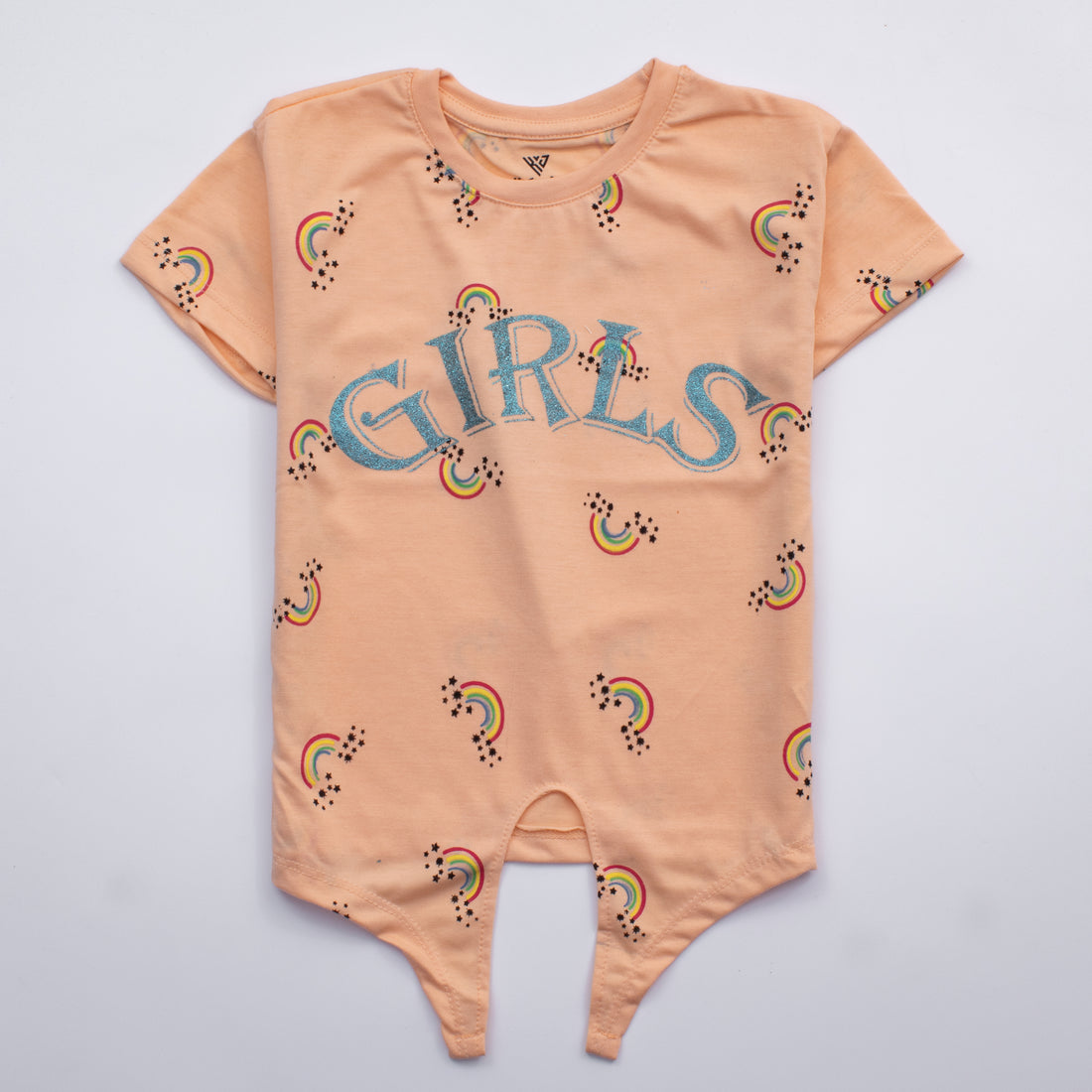 Infant Girls H/S T Shirt Code - ( Girls Rainbow)