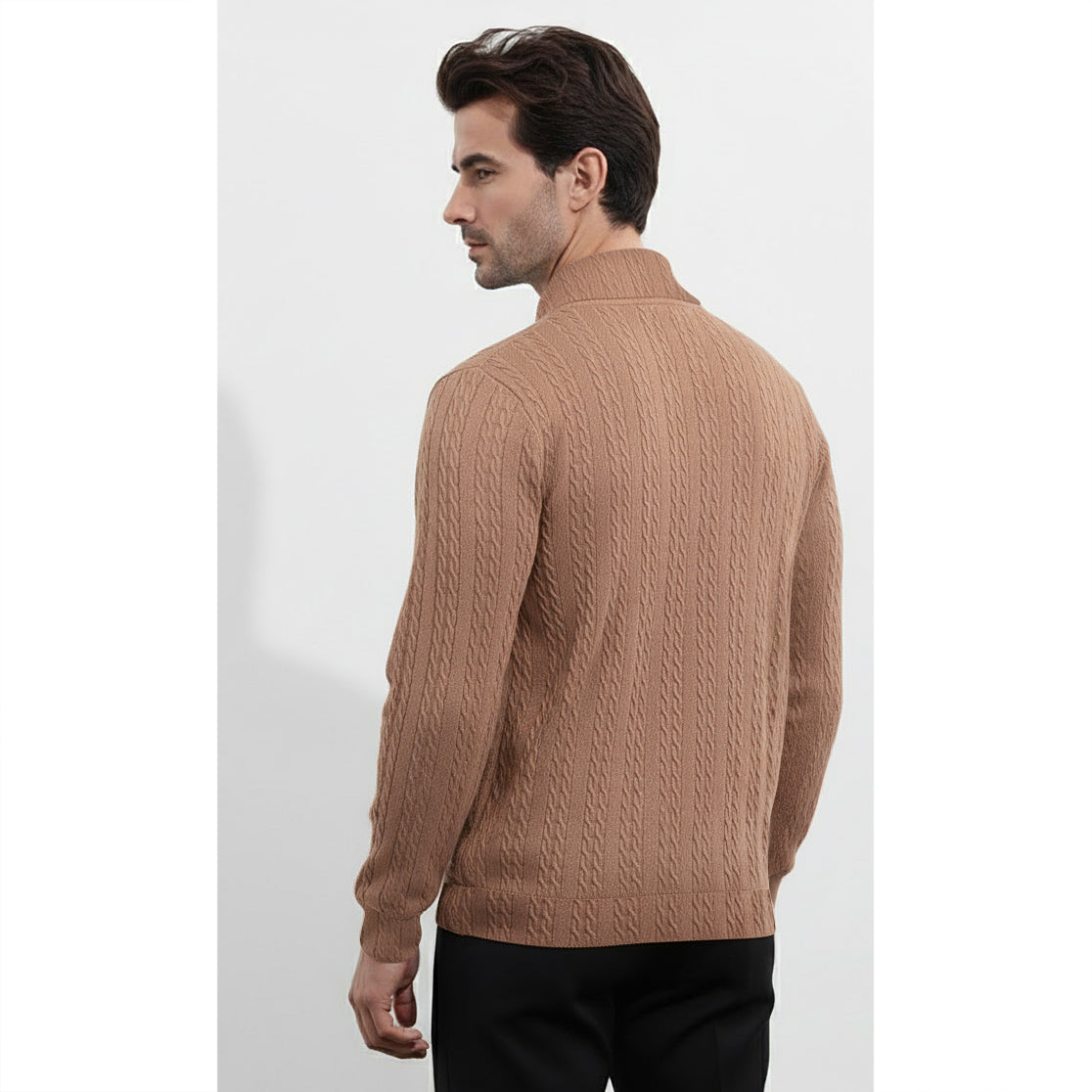 Mens Mock Neck Sweatshirt