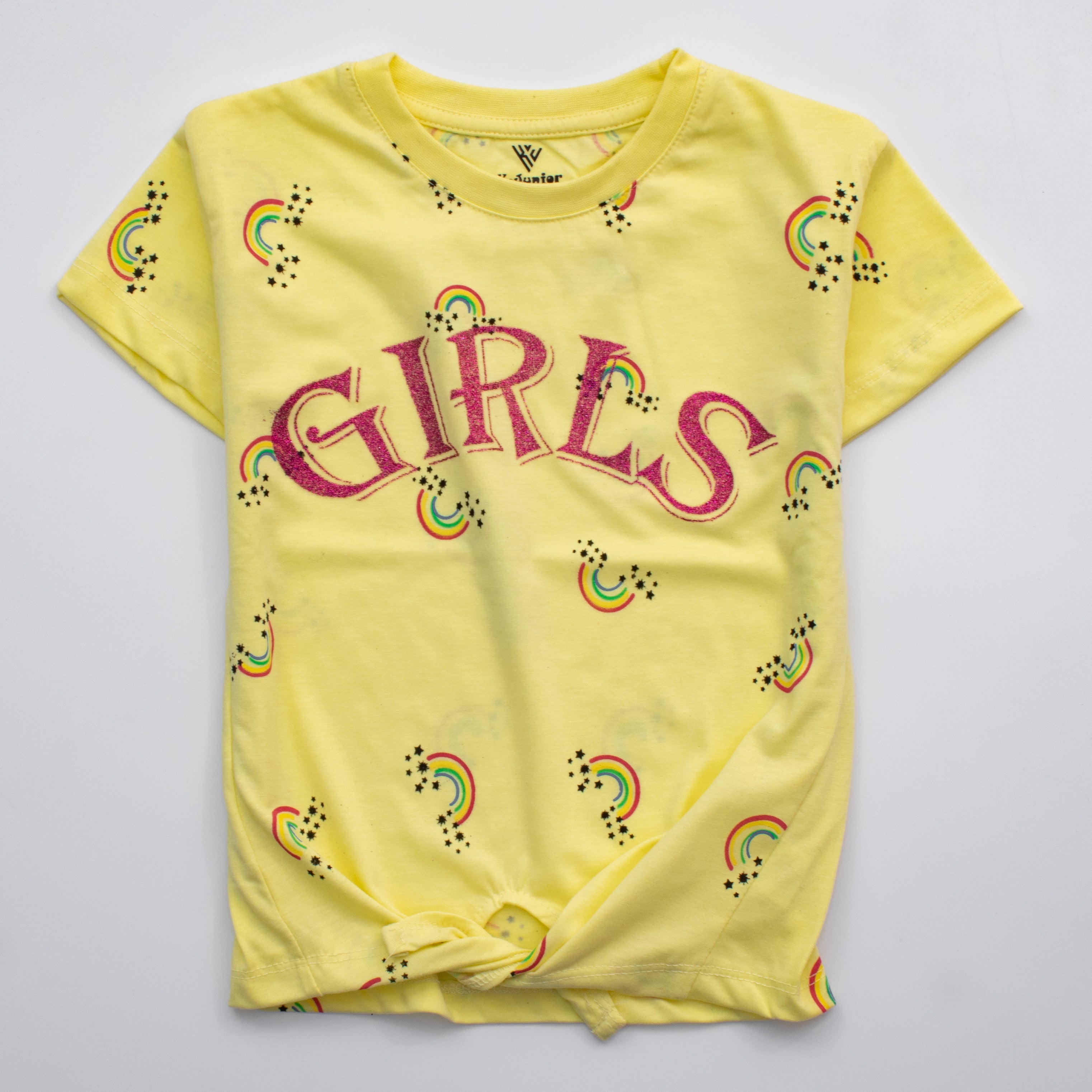 Infant Girls H/S T Shirt Code - ( Girls Rainbow)
