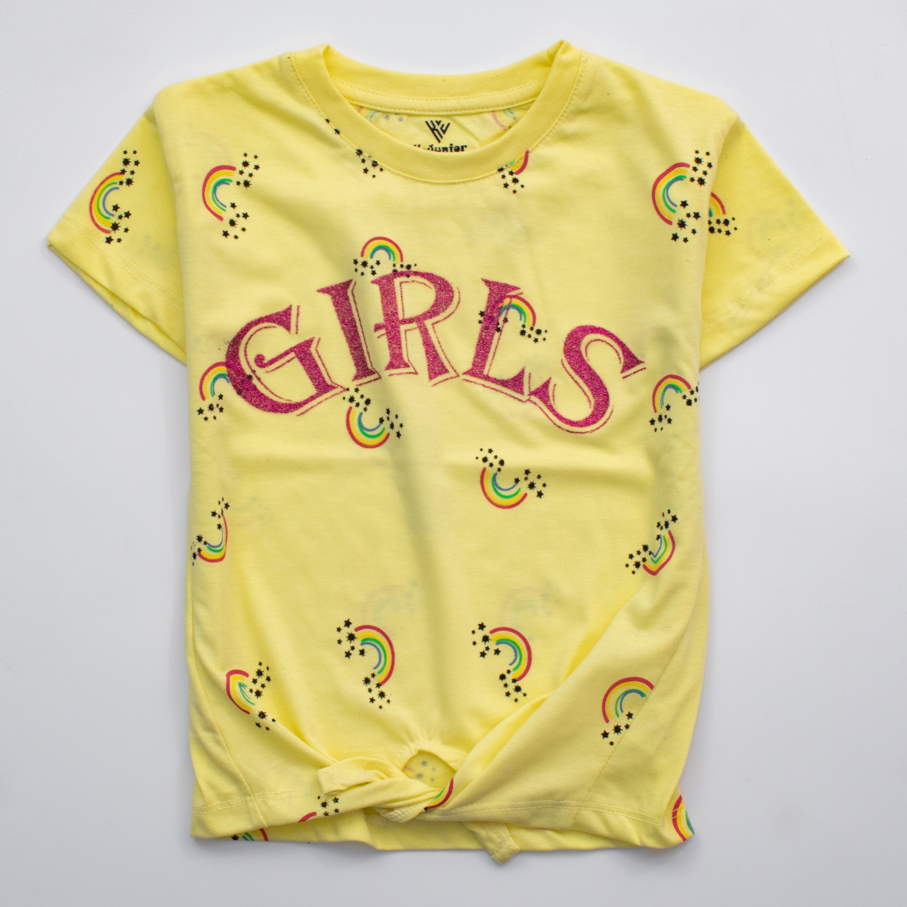 Girls H/S T Shirt Code - ( Girls Rainbow)