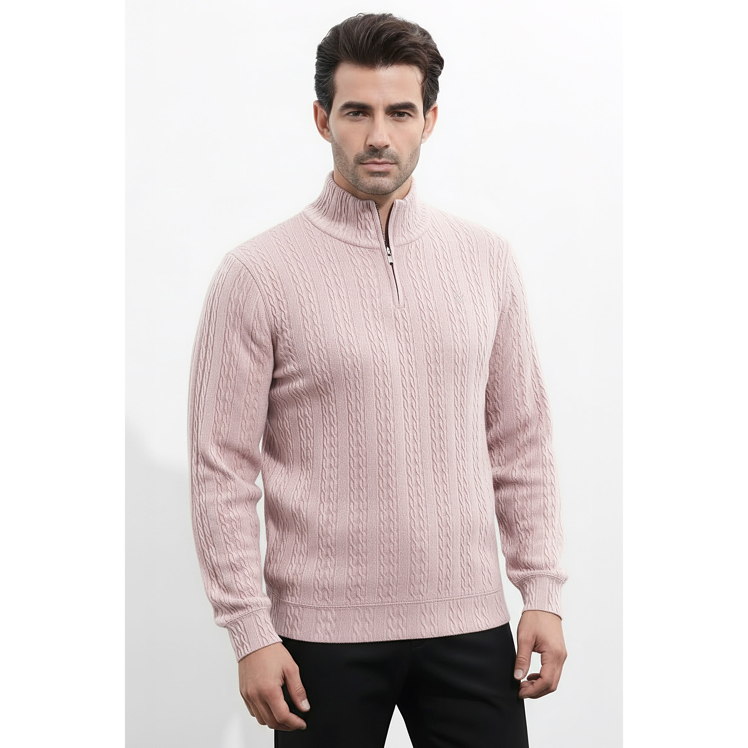 Mens Mock Neck Sweatshirt