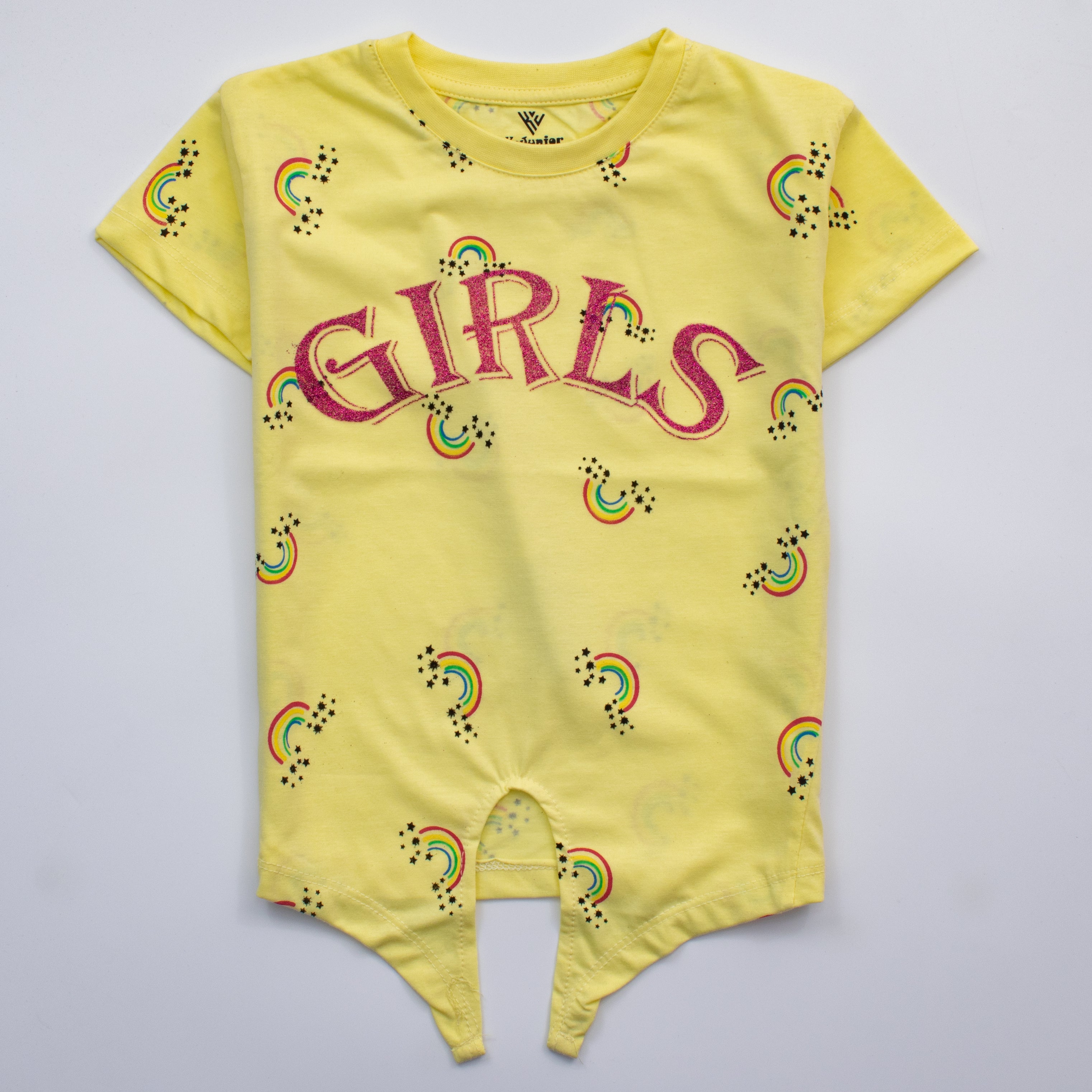 Girls H/S T Shirt Code - ( Girls Rainbow)