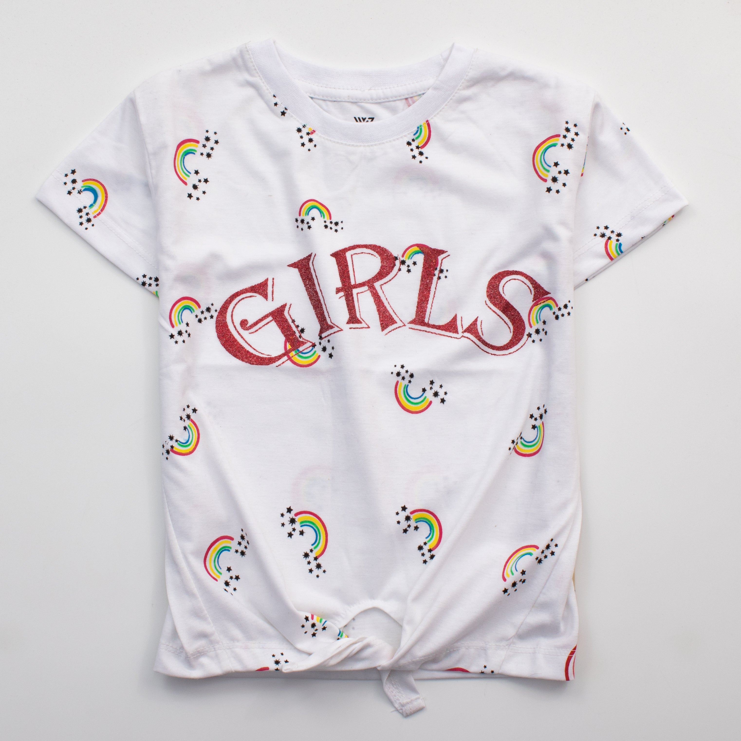 Infant Girls H/S T Shirt Code - ( Girls Rainbow)
