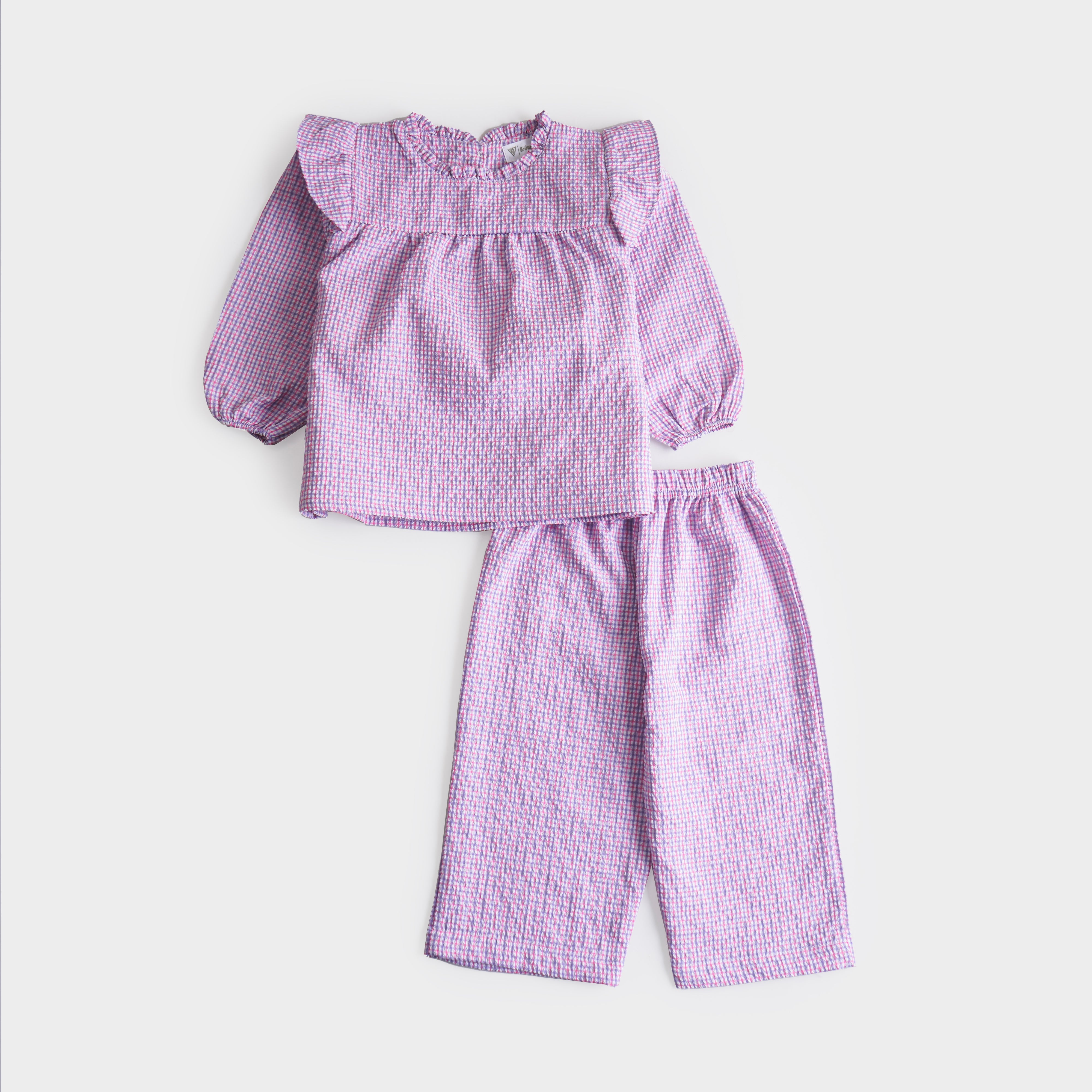 Girls Woven Full Sleeves Suit