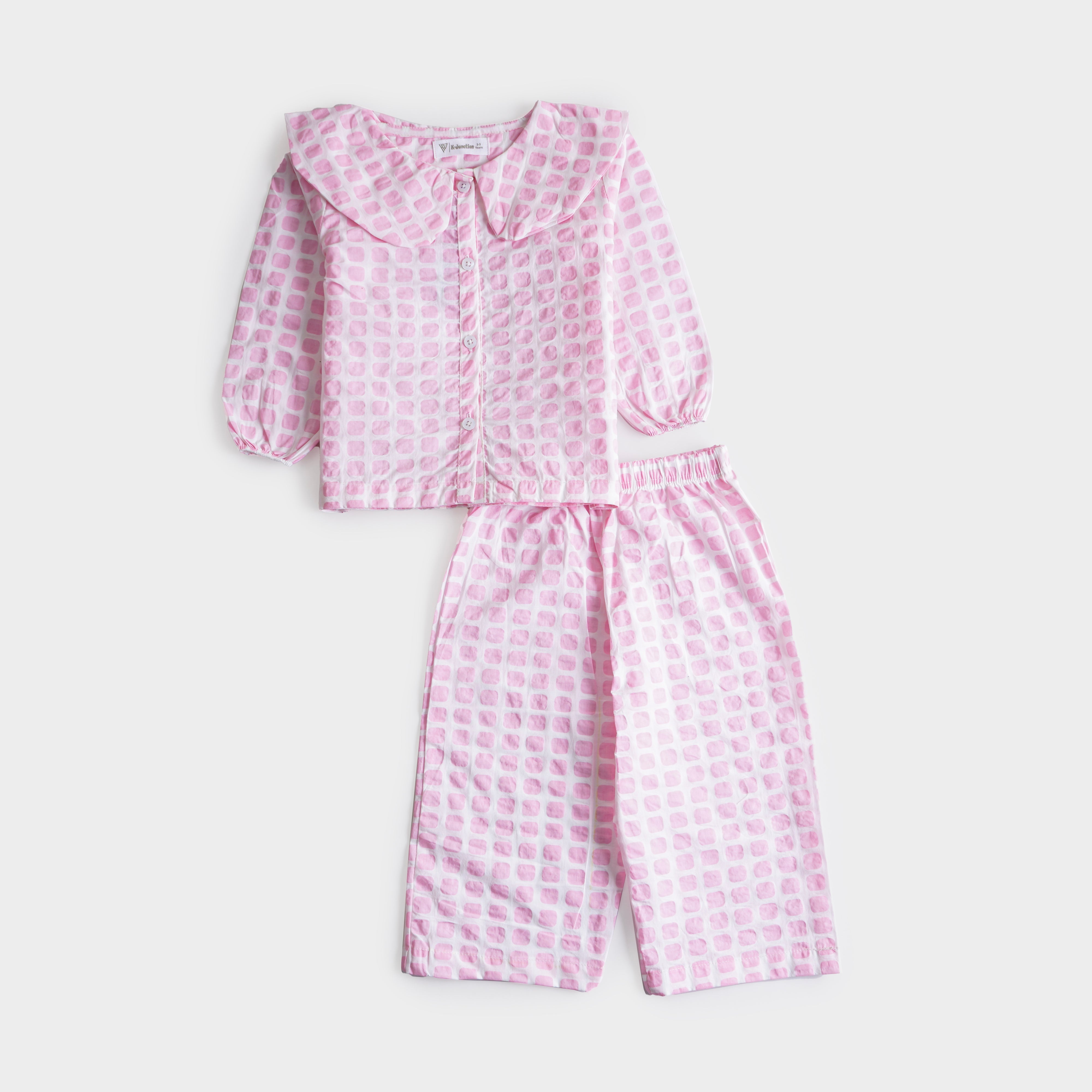 Girls Woven Full Sleeves Suit