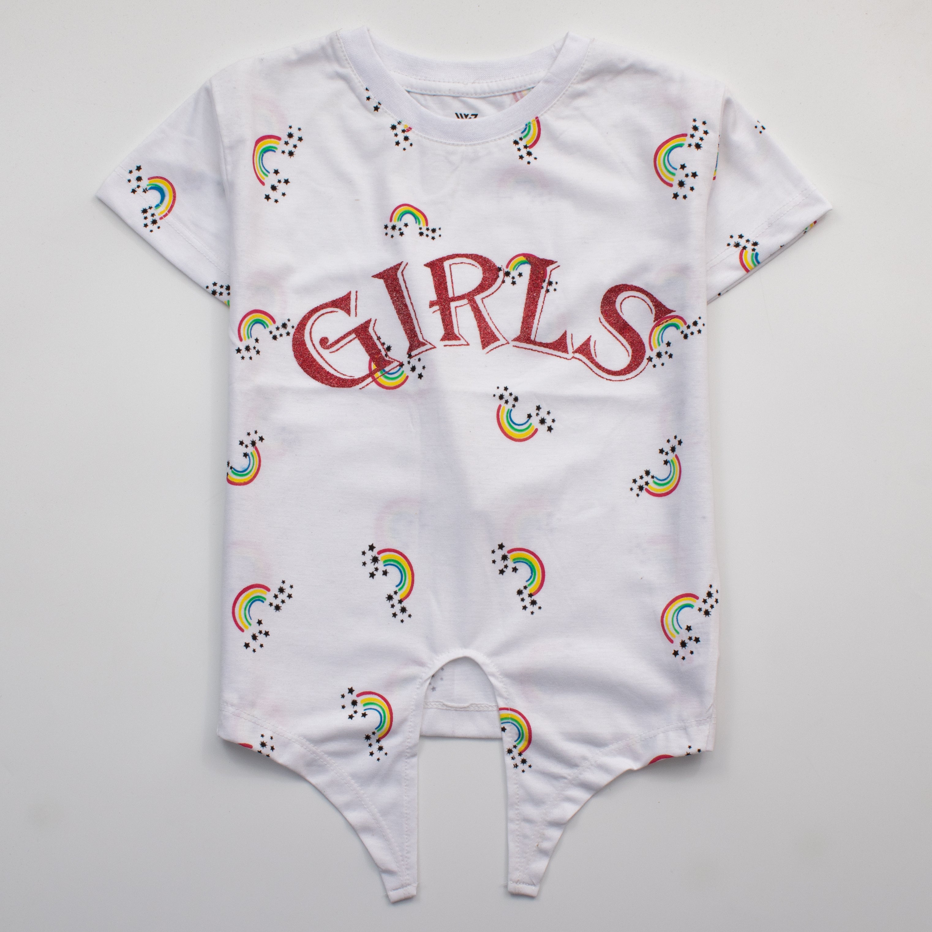 Girls H/S T Shirt Code - ( Girls Rainbow)