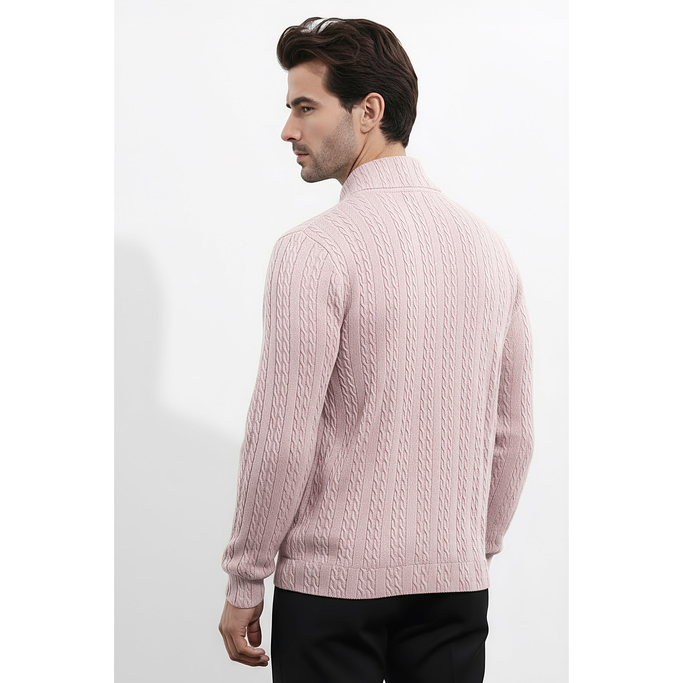 Mens Mock Neck Sweatshirt