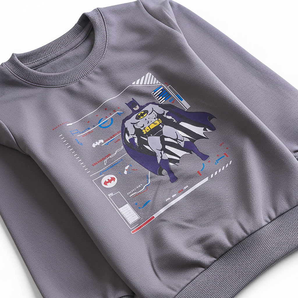 Boys Printed Full Sleeve Sweat T-Shirt (BATMAN)