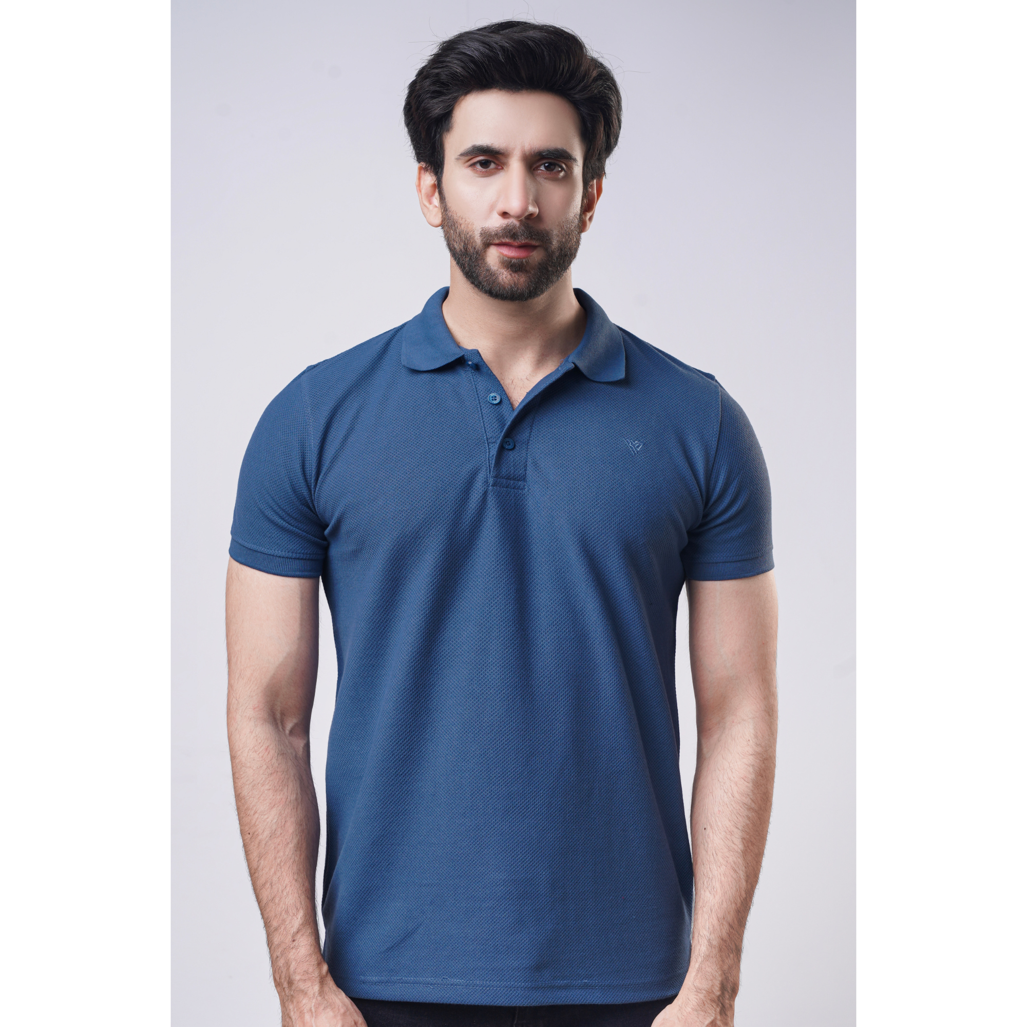 Men's Popcorn Half Sleeve Polo