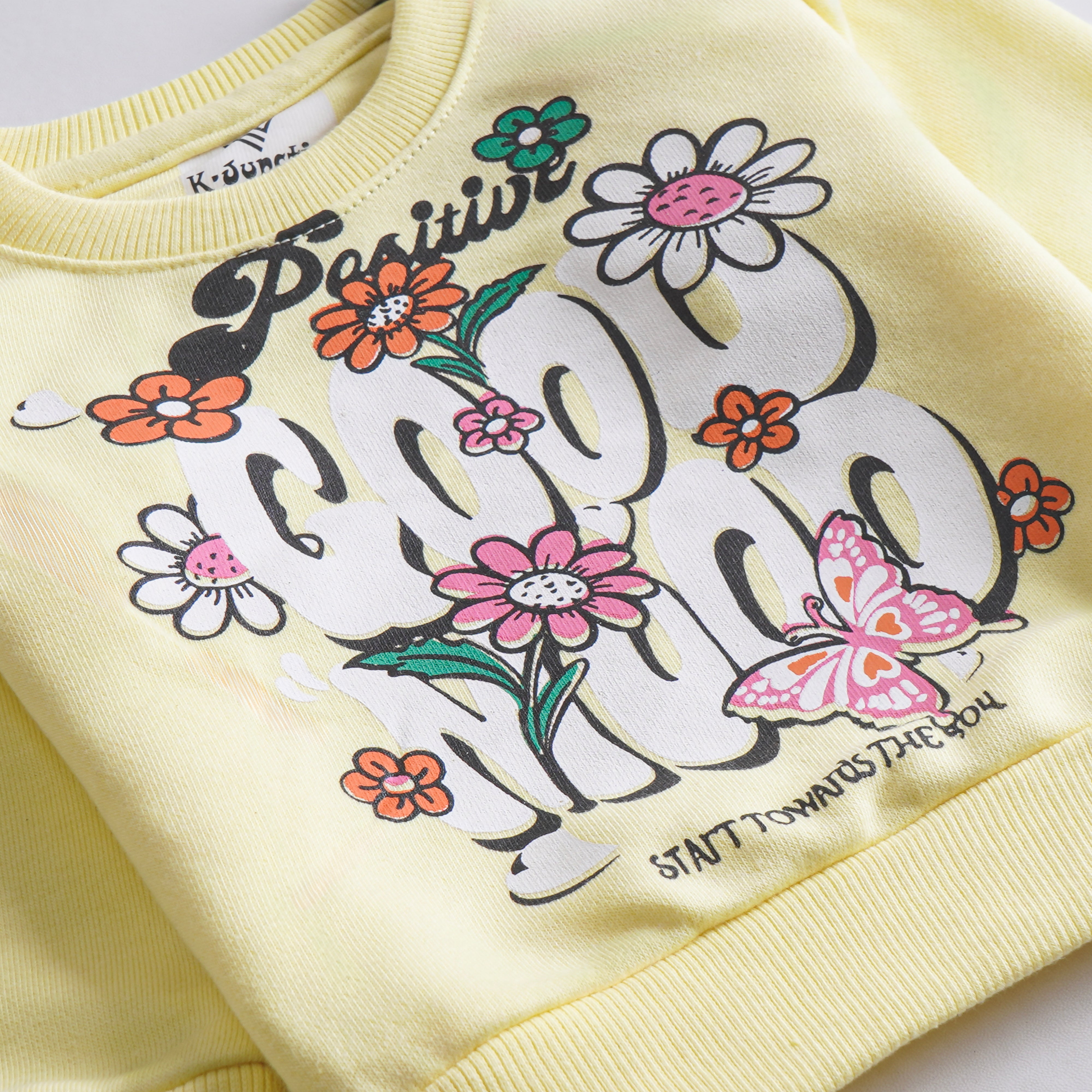 Girls Printed Full Sleeve Sweat T-Shirt (7209)