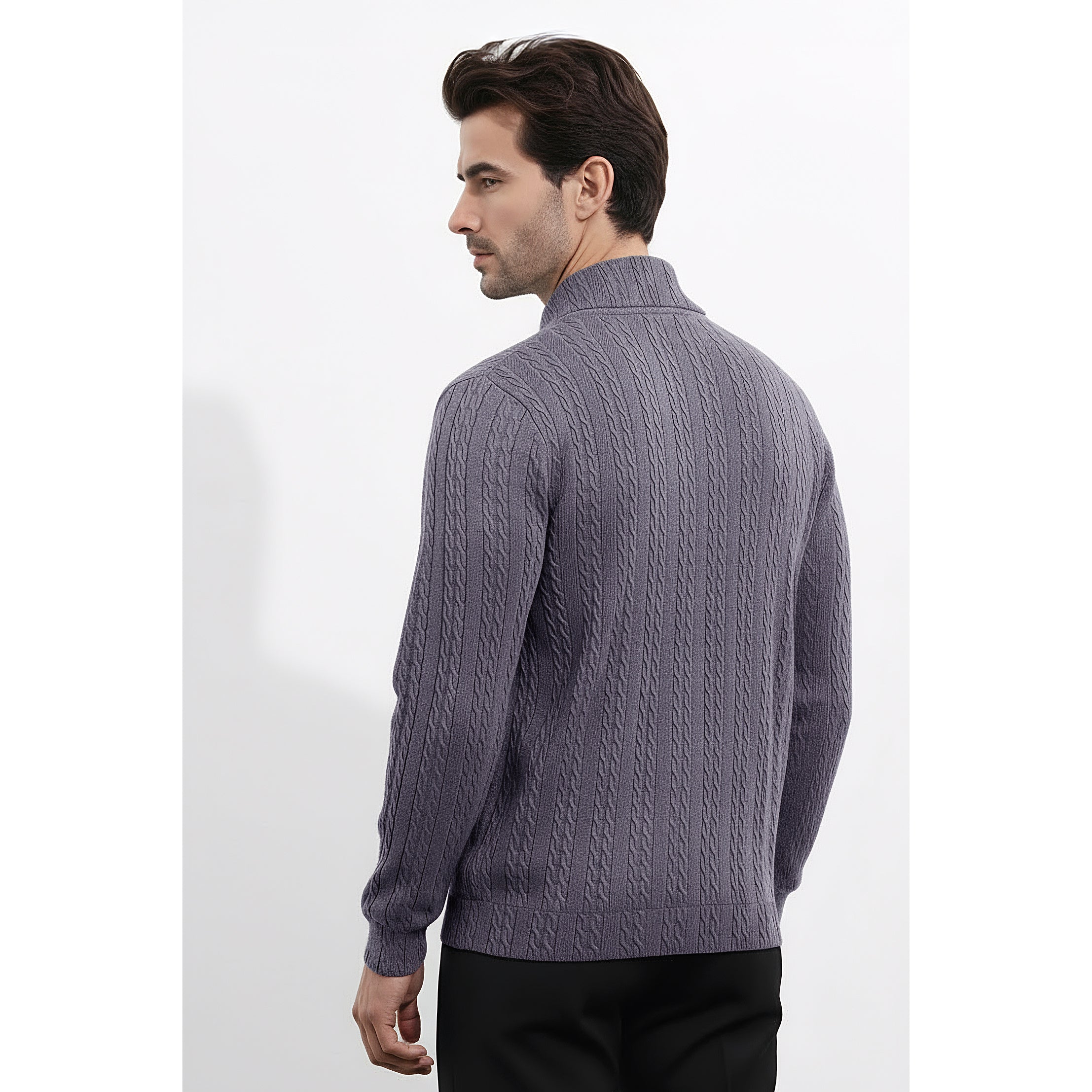 Mens Mock Neck Sweatshirt