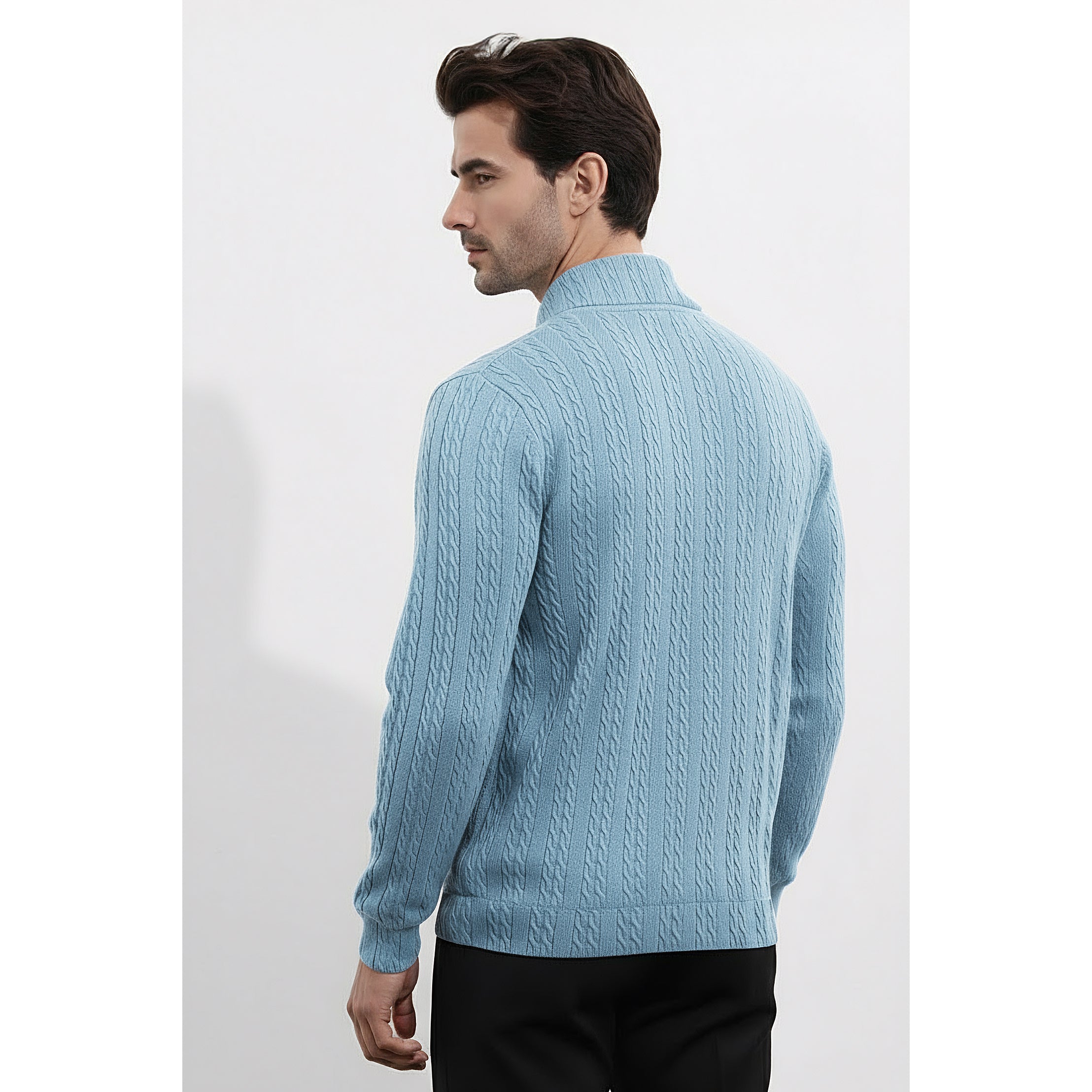 Mens Mock Neck Sweatshirt