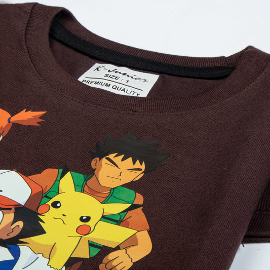 Baba Printed T-Shirt ( Pokemon ) Code-H