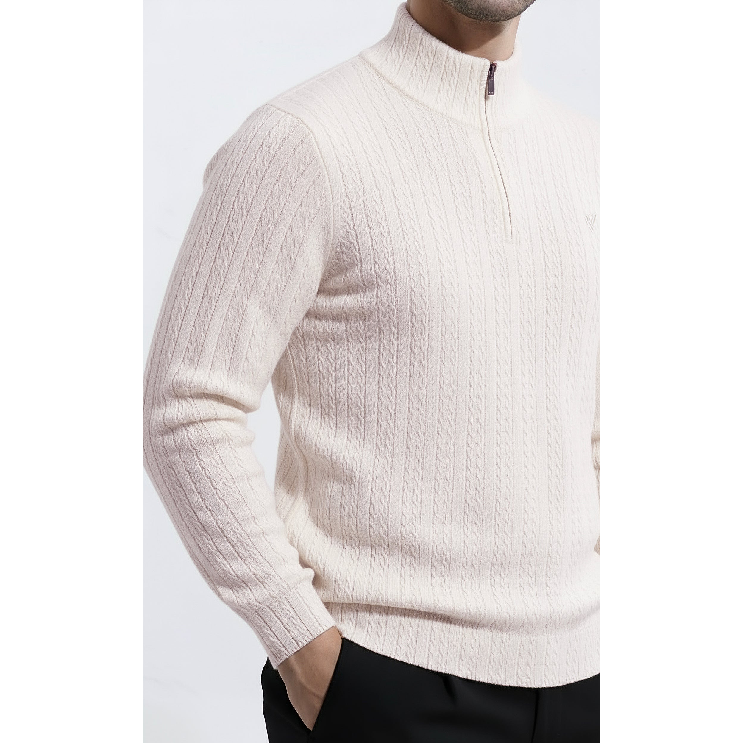 Mens Mock Neck Sweatshirt