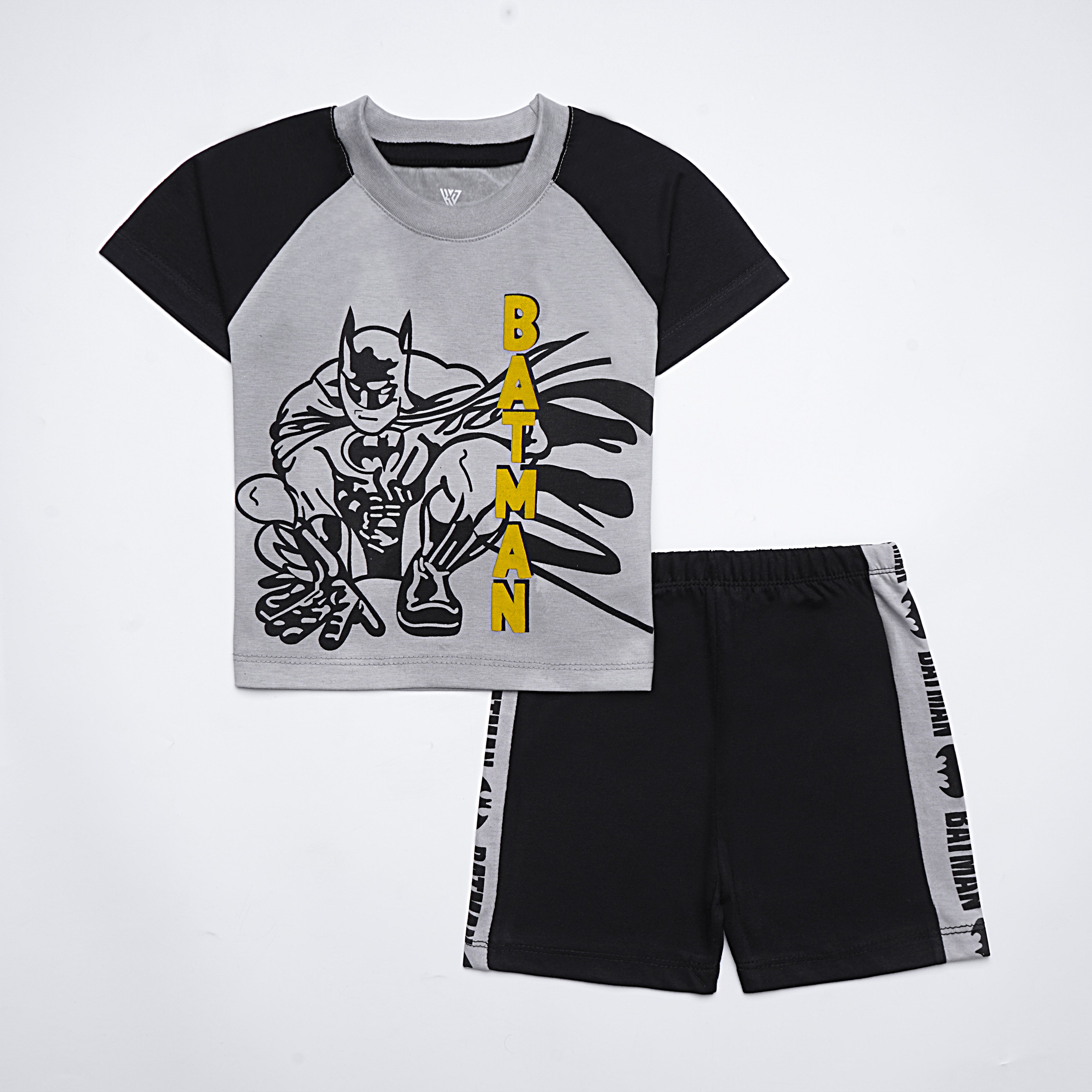 Boys Half Sleeves 2 Piece Suit (Batman)