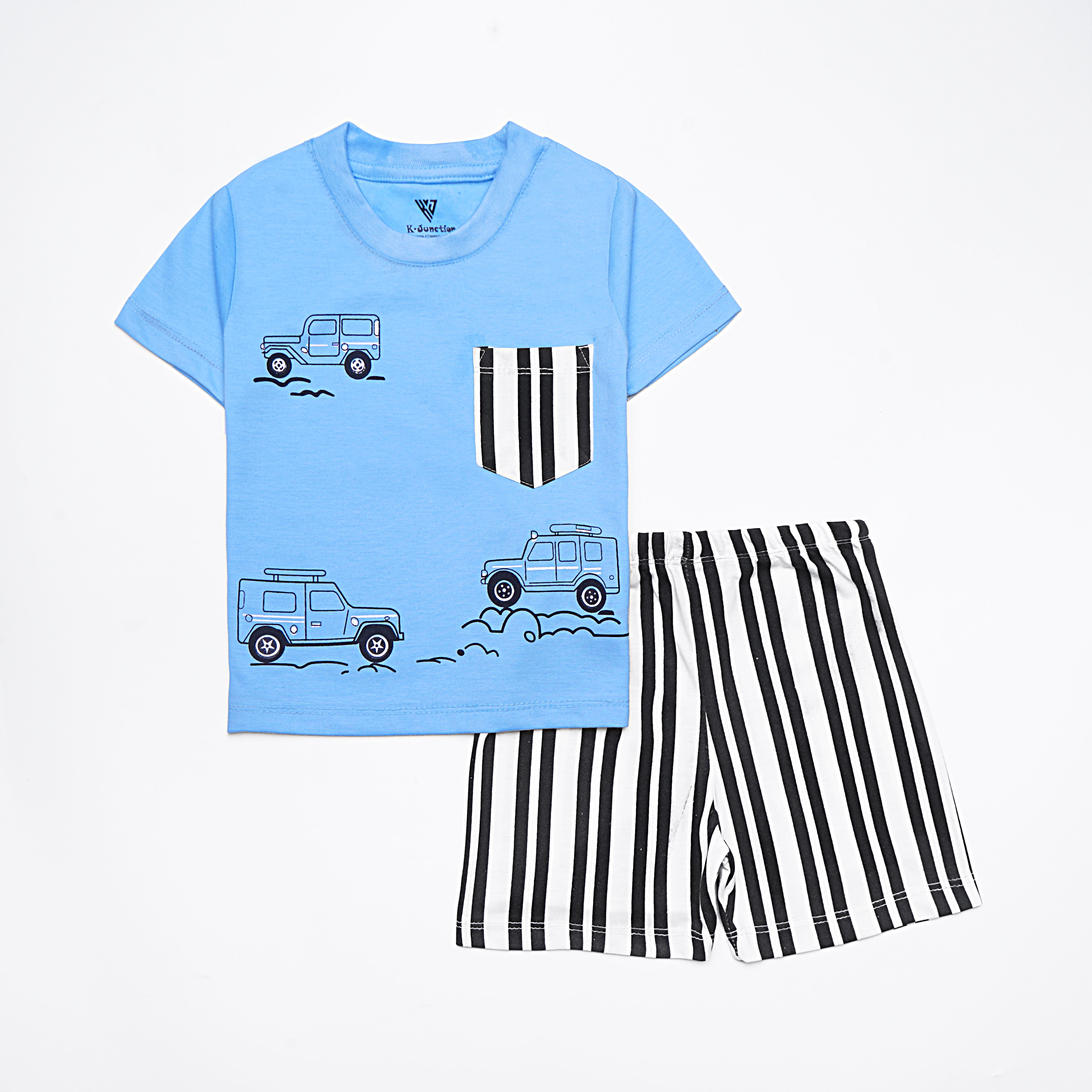 Boys Half Sleeves 2 Piece Suit